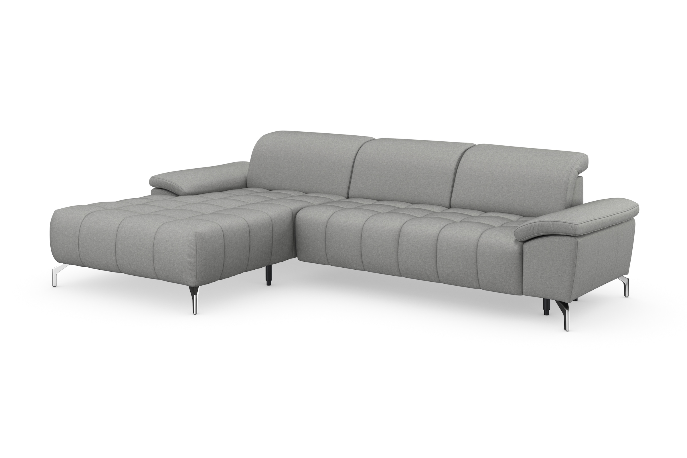 sit&more Ecksofa »Cool L-Form« wahlweise mit Kopfteilverstellung und Vorziehsitz, motorisch