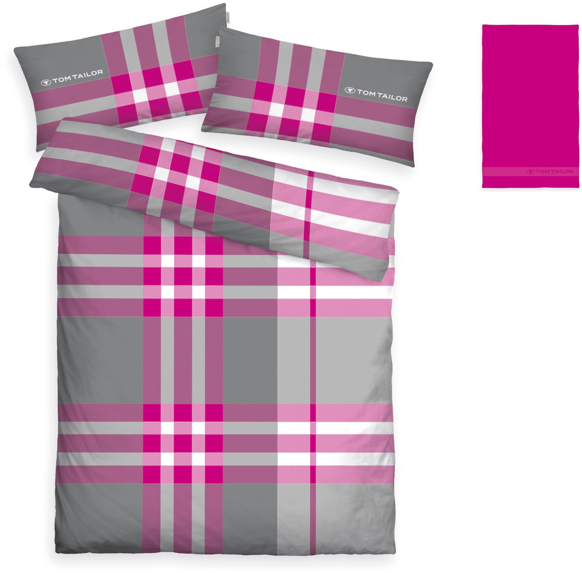 TOM TAILOR HOME "Nick in Gr. 135x200 oder 155x220 cm" 3 Stk. mit Gratiszuga günstig online kaufen