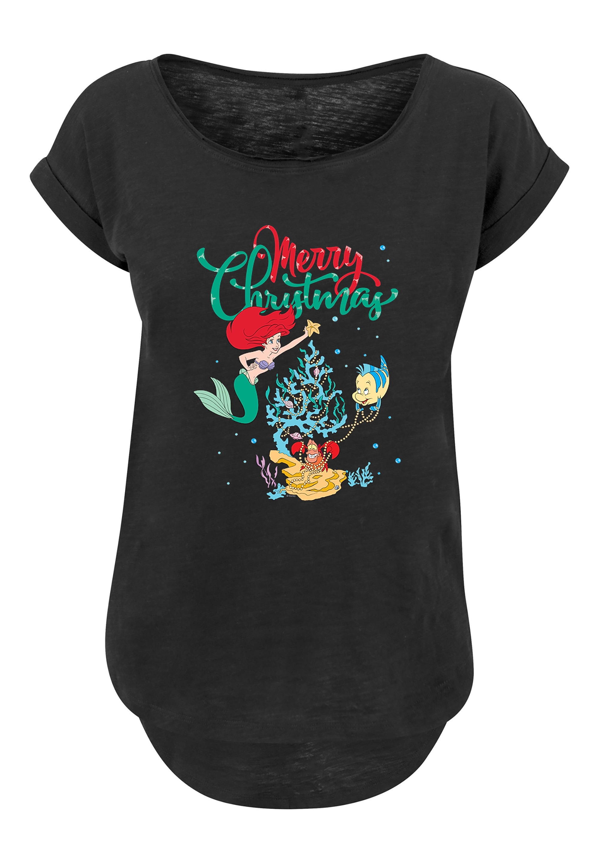 F4NT4STIC T-Shirt »Disney Arielle die Meerjungfrau Merry Christmas« Print