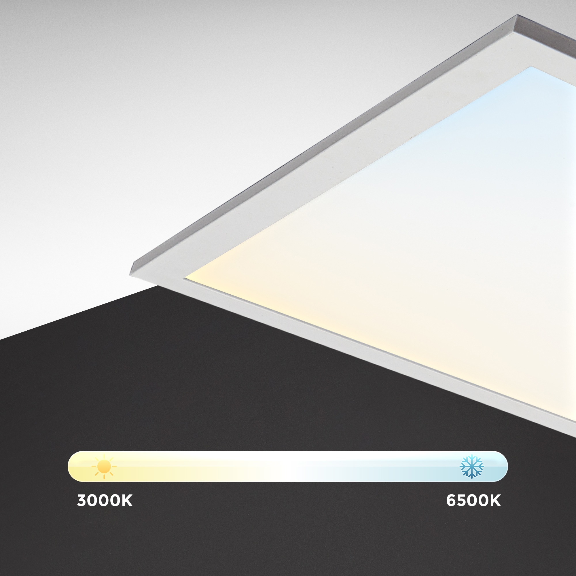1 B.K.Licht Farbtemp. Deckenleuchte, dimmbar, Fernbedienung Panel, | BAUR LED flammig-flammig, einstellbar, bestellen stufenlos