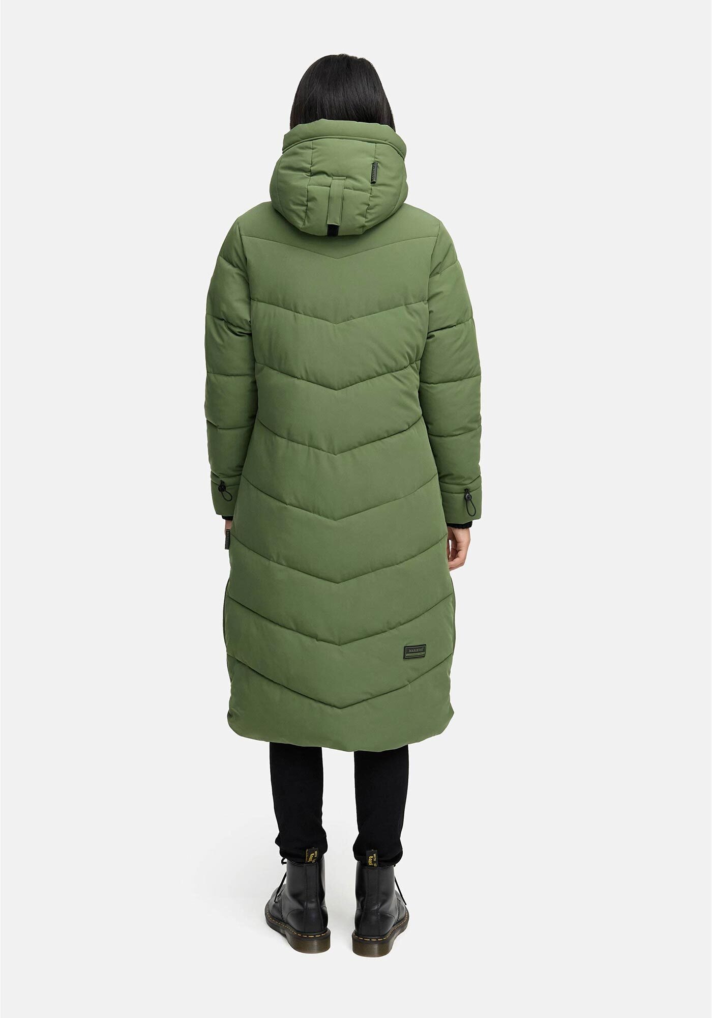 Marikoo Winterjacke »Benikoo«, mit Kapuze, langer Winter Mantel gesteppt