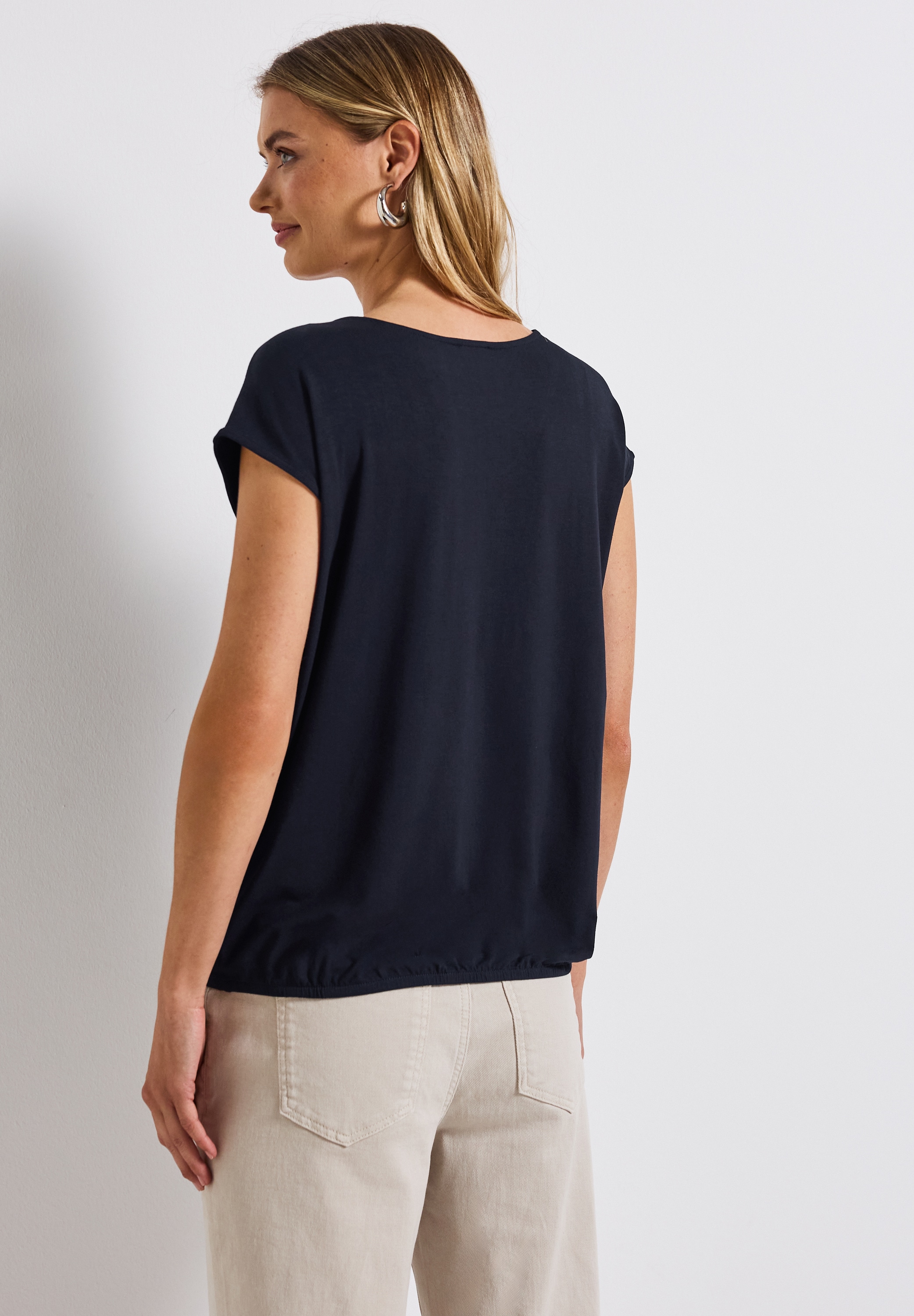 STREET ONE T-Shirt, bestehend aus einem Materialmix
