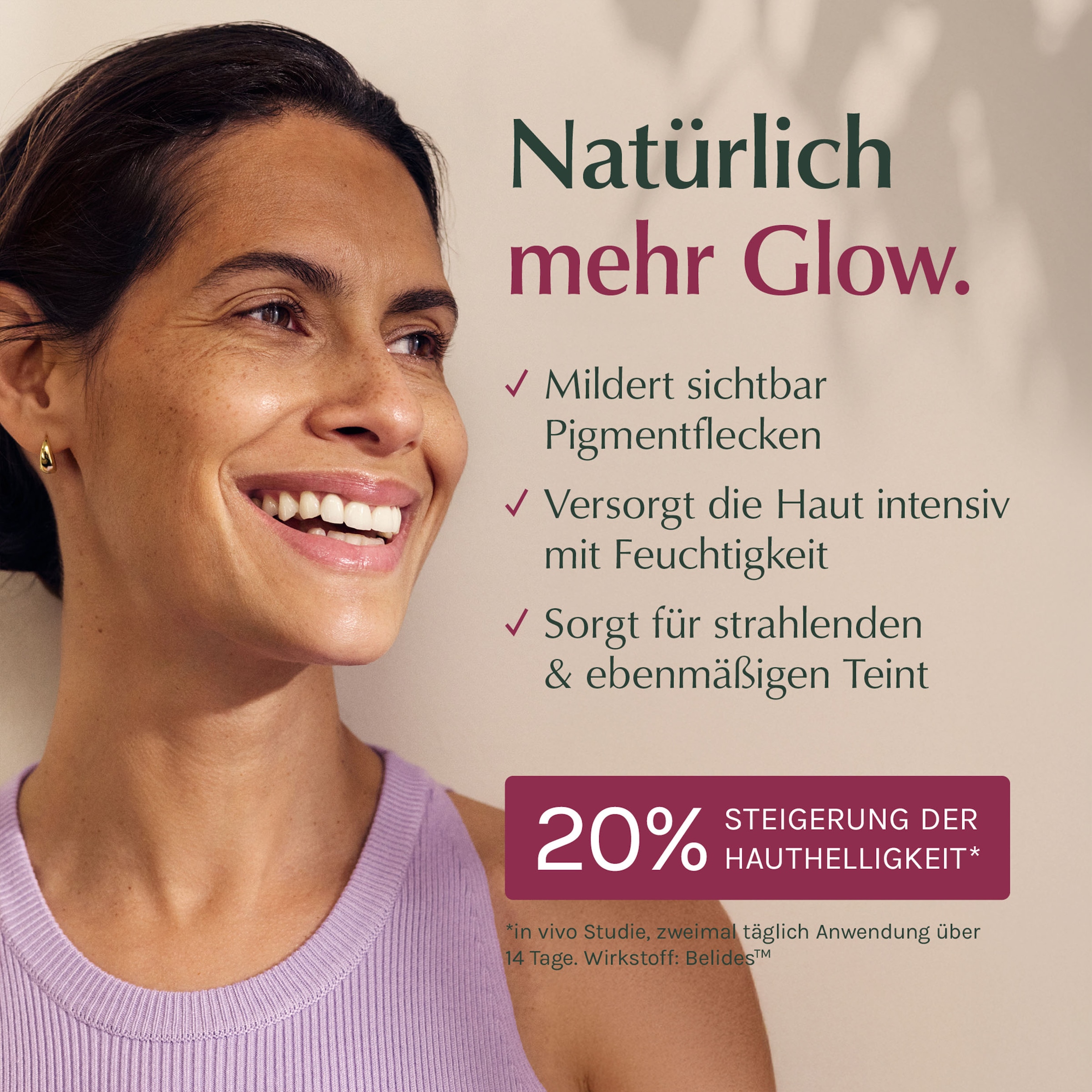 LOGONA Gesichtsserum »GLOW & PIGMENT SERUM« mit Belides™ und Vitamin C, Fluid-Textur