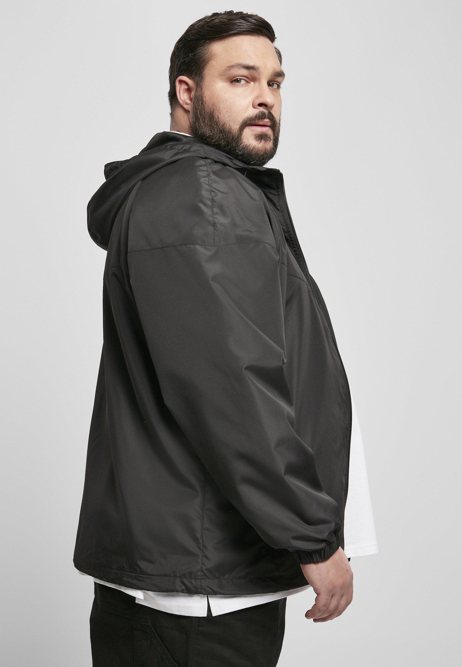 URBAN CLASSICS Allwetterjacke »Urban Classics Herren Recycled Windrunner«, (1 St.), mit Kapuze