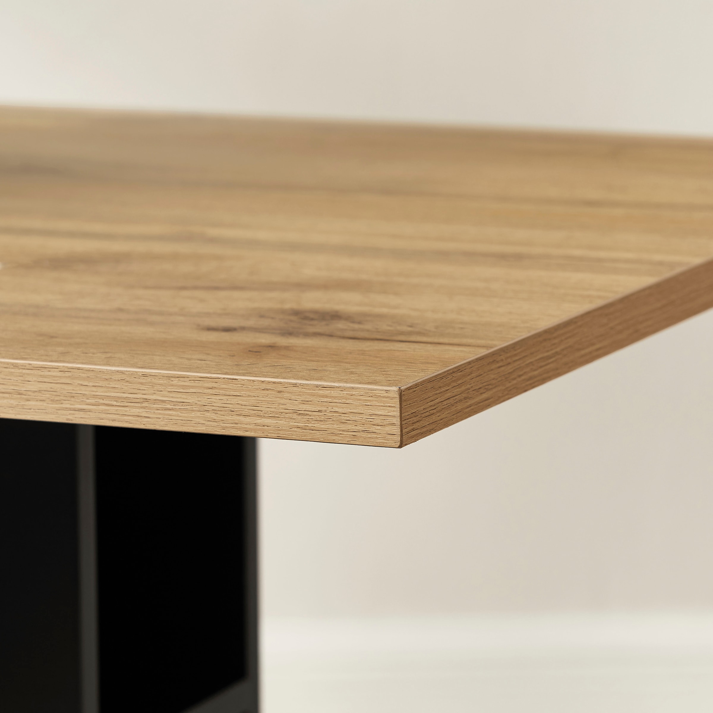 OTTO home Essgruppe »Hennia« Set, 4 tlg. Tischplatte aus Melamin, 2 Freischwinger, Bank, Metallgestell