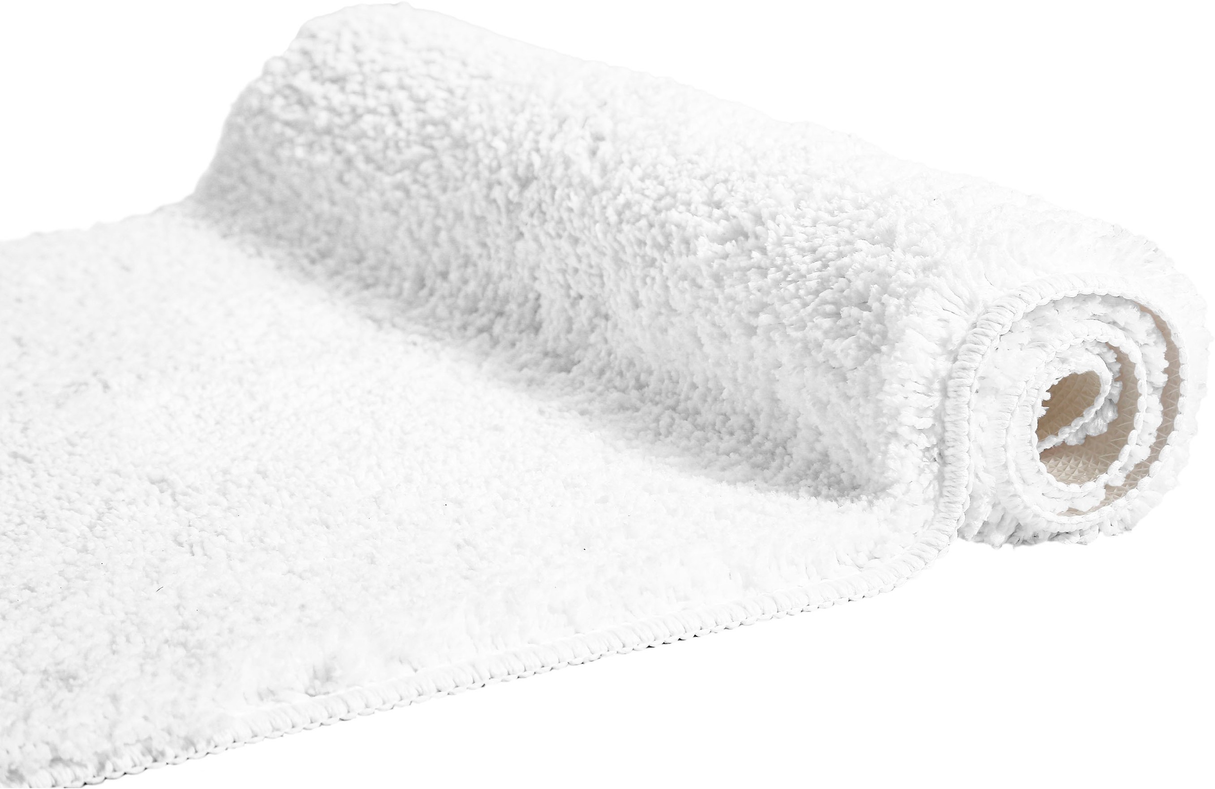 my home Badematte »Inga, Badezimmer Teppich, Badvorleger«, rutschhemmend beschichtet, schnell trocknend-strapazierfähig-fußbodenheizungsgeeignet, Badteppich, unifarben, weich, als halbrund und rechteckig erhältlich