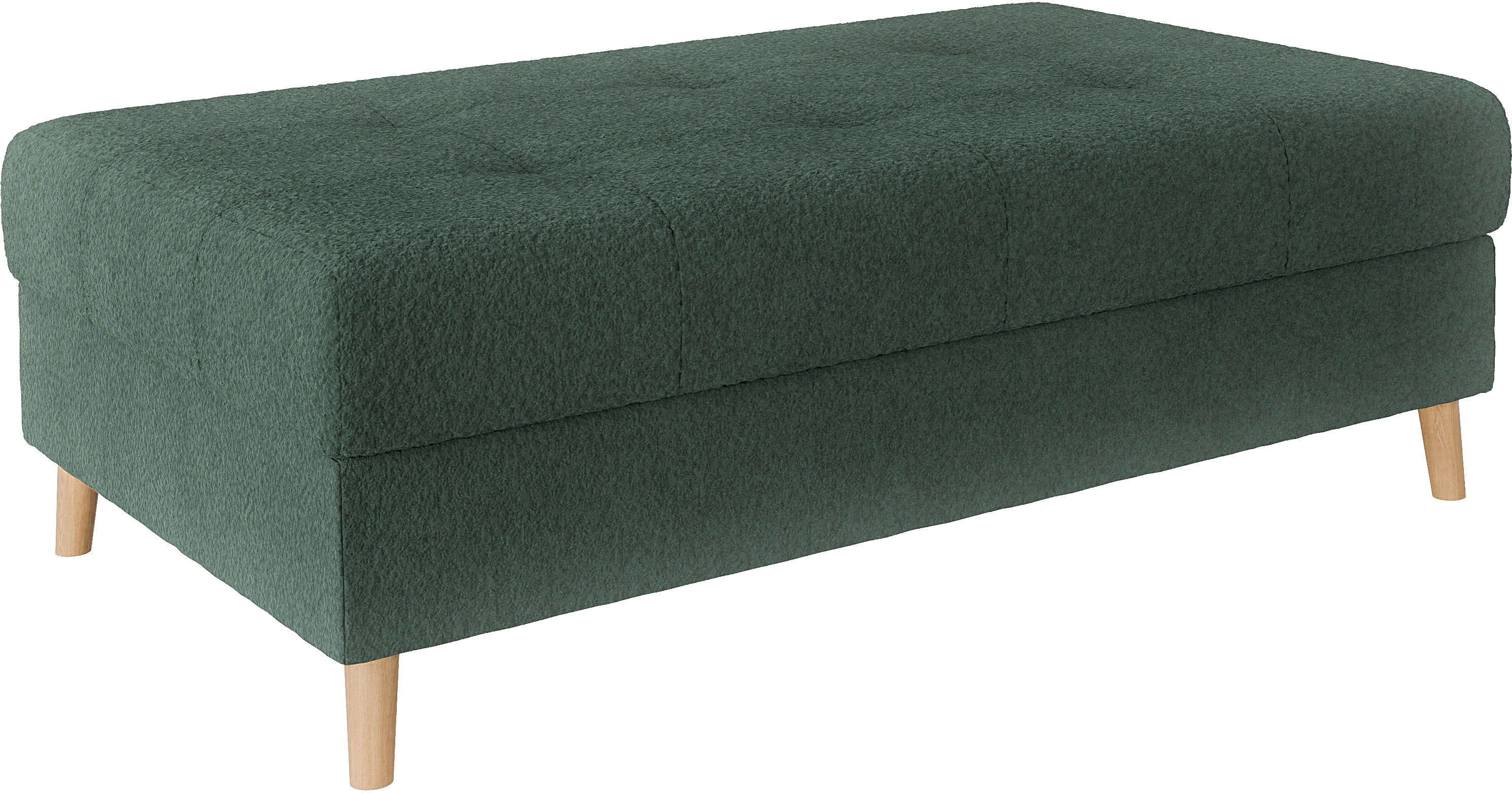 Home affaire Polsterhocker "CHARRE XXL, Steppung im Sitzbereich, Maße: B/T/H: 118/73/40 cm" passend zur Serie CHARRE, auch in Cord und Bouclé
