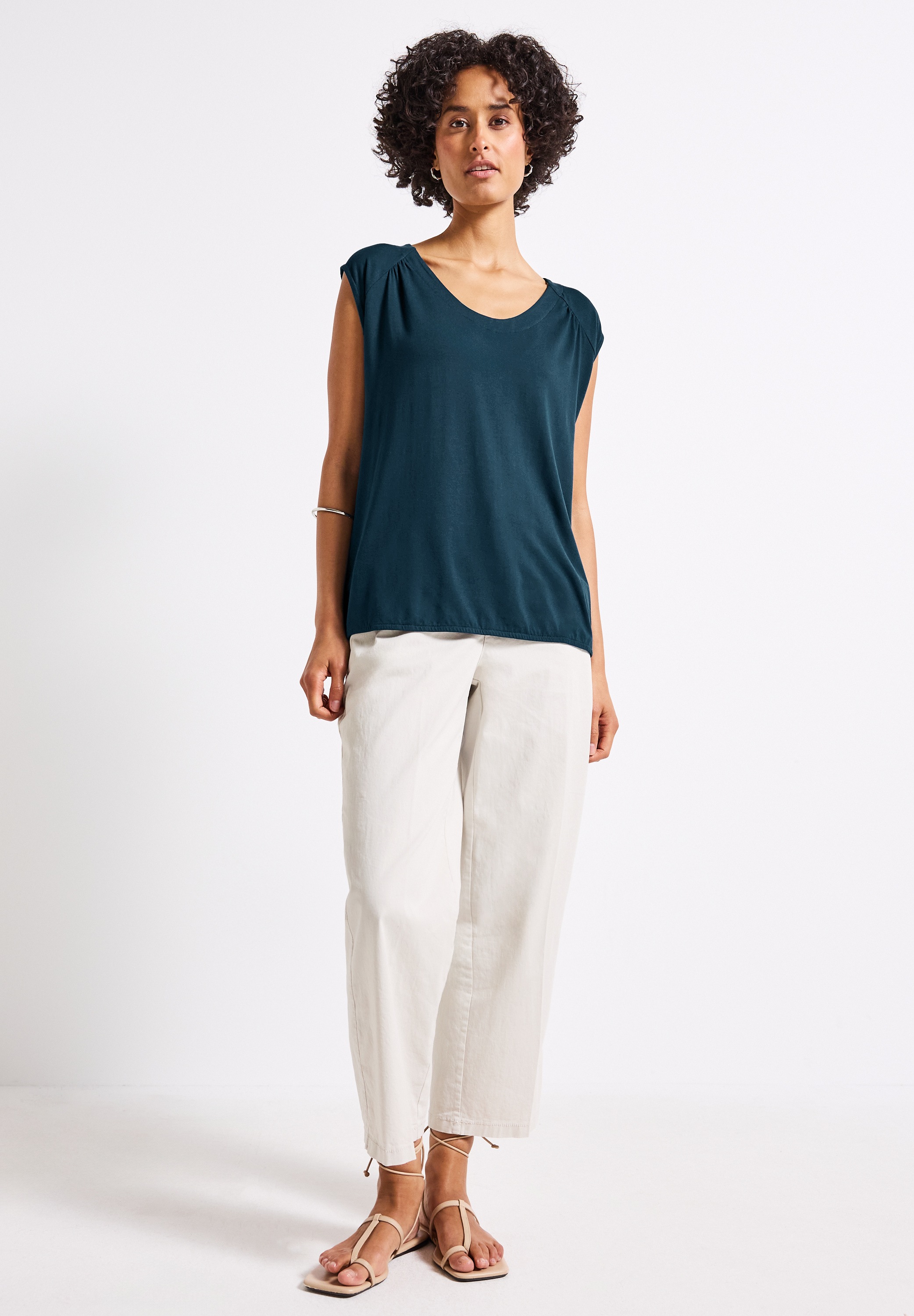 STREET ONE Tanktop, aus Jersey in Unifarbe