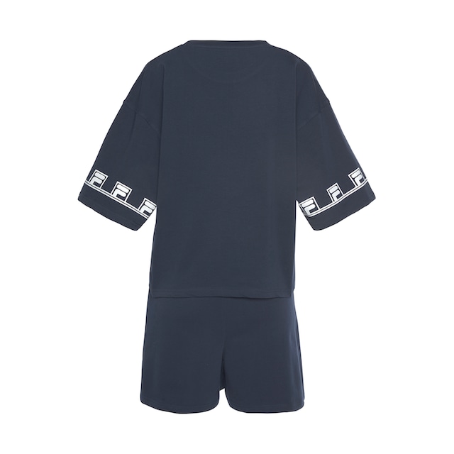 Fila Schlafanzug, (Set, 2 tlg.), mit Markenlogo Details in Kontrastfarben ▷  für | BAUR