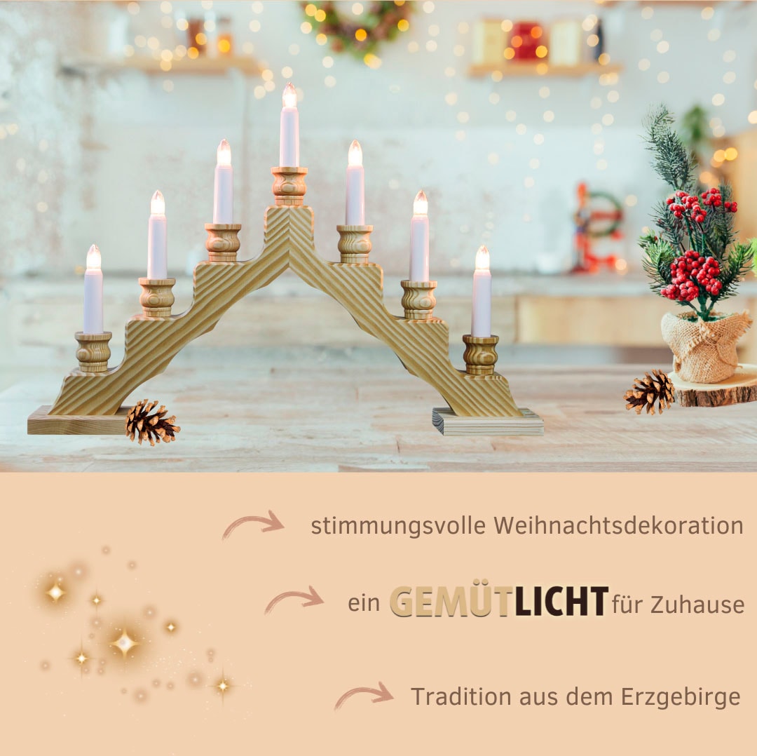 Weigla LED Lichterbogen »Schwede«, 7-flammig