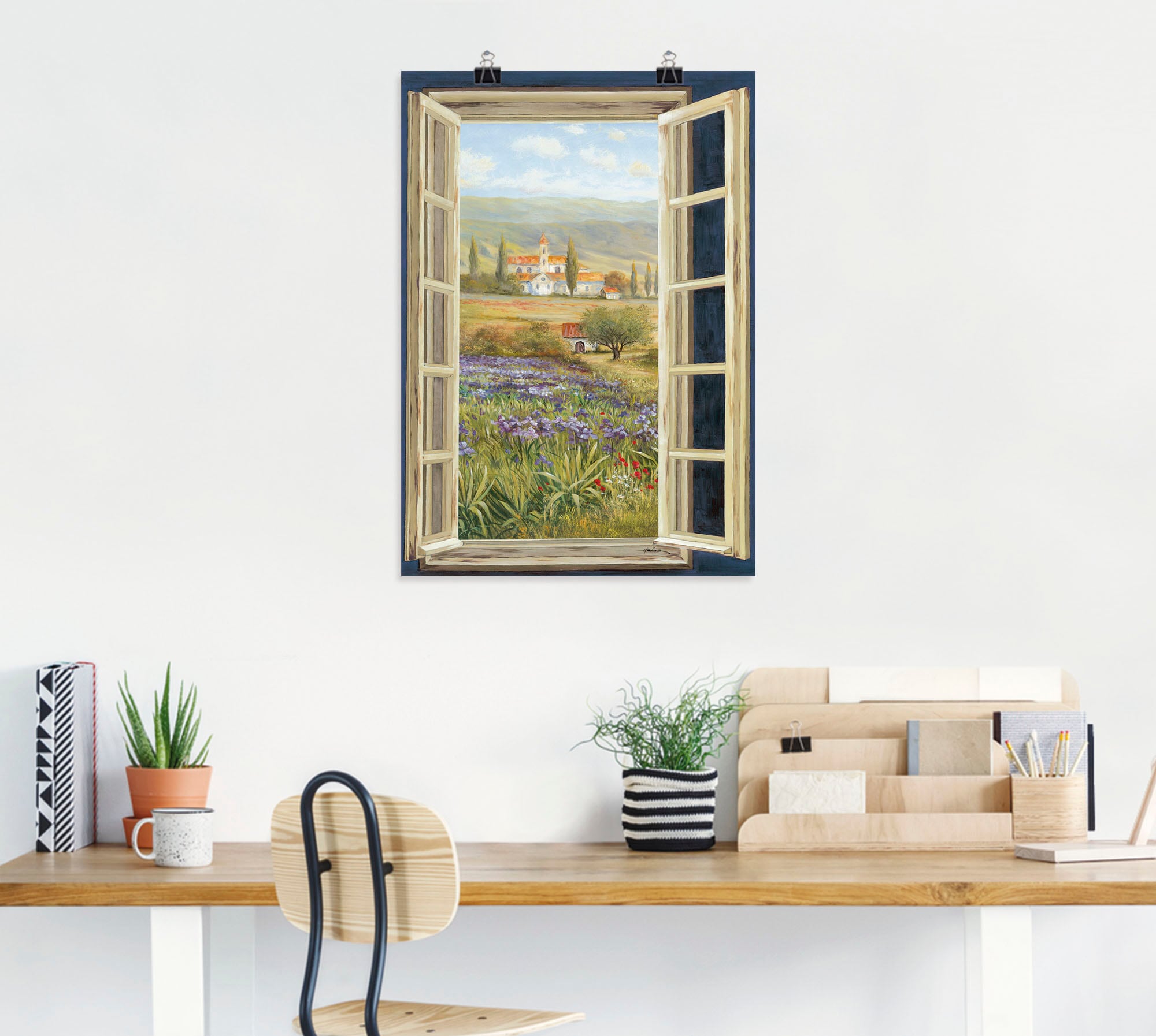 Artland Wandbild "Provence Fensterblick", Bilder von Europa, (1 St.), als A günstig online kaufen