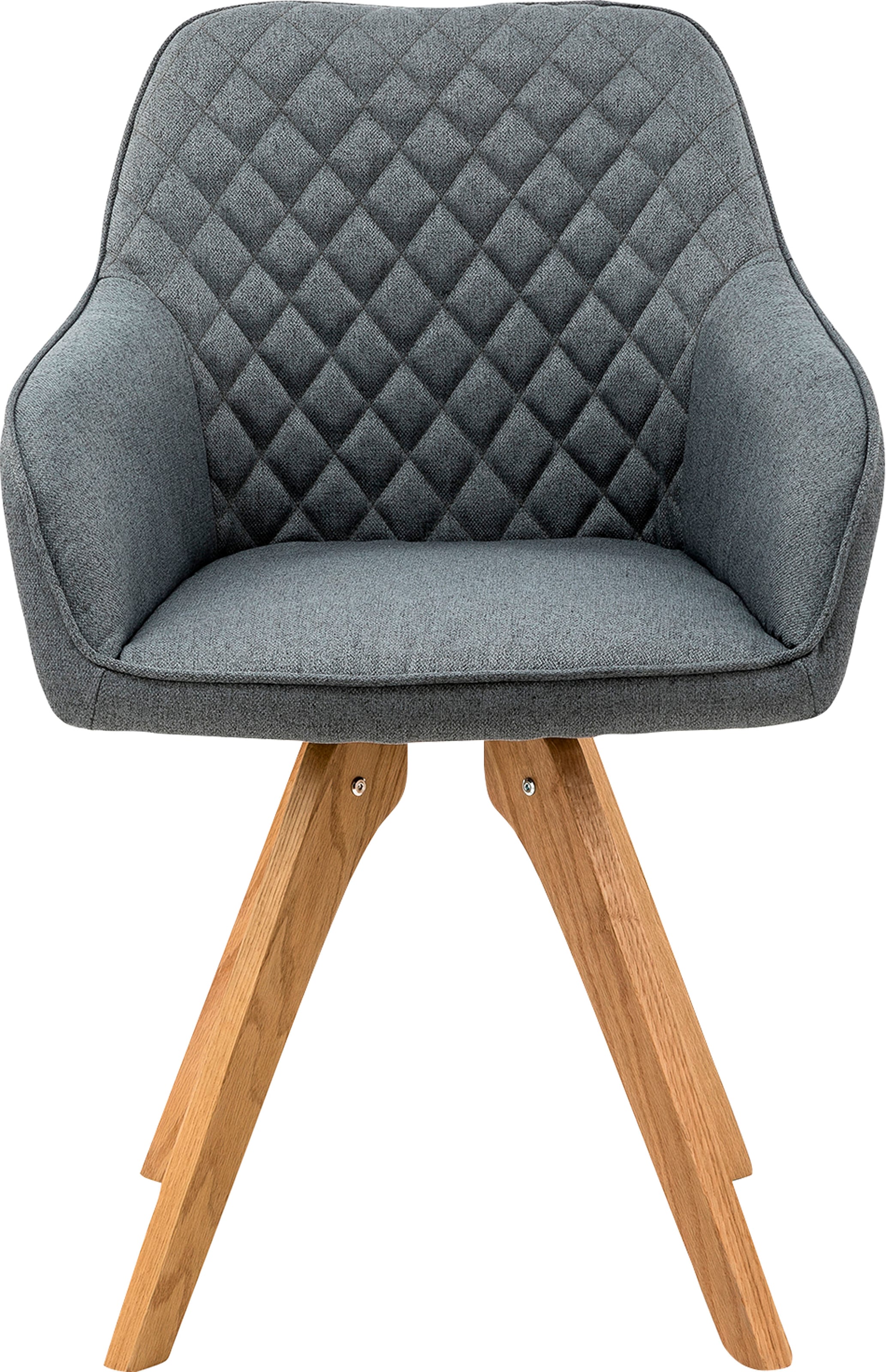 SalesFever Essgruppe »Växjö - Elegant gestaltete Sitzgruppe« Set, 5 Stk. tlg. bestehend aus 4 modernen Polsterstühlen und einem 180 cm breiten Tisch