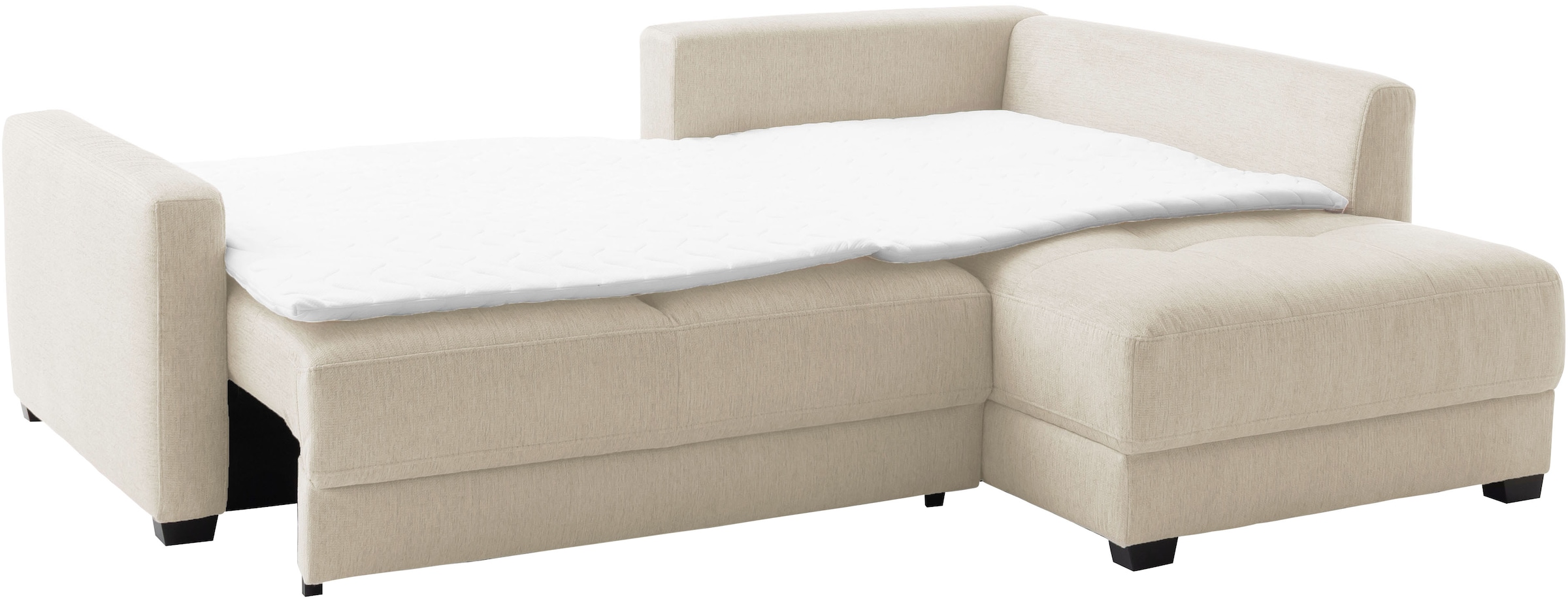 Mr. Couch Ecksofa »Pierre, L-Form mit BoxSpring« Mit Boxpring-Taschenfederkern