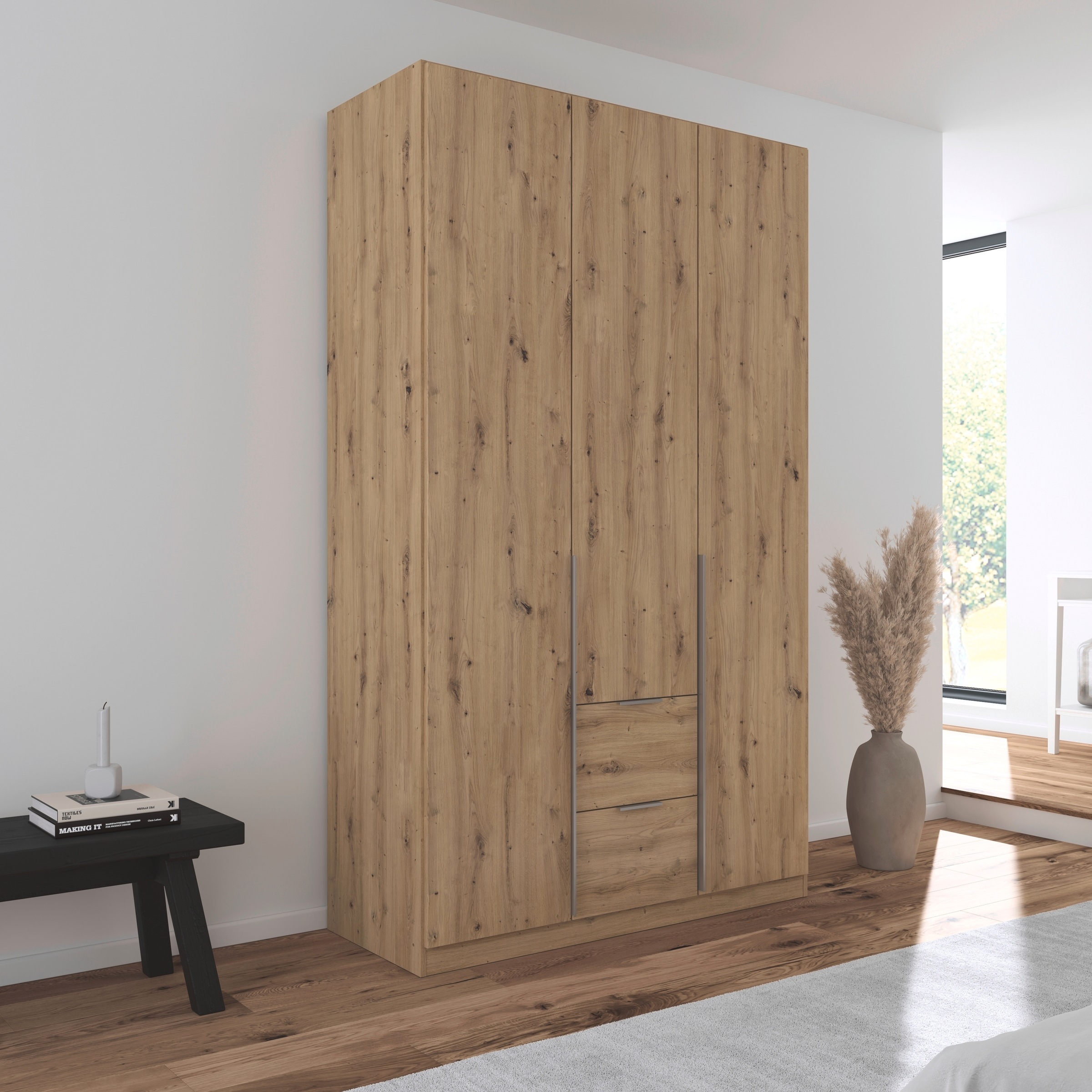 OTTO home Drehtürenschrank "Kleiderschrank Schrank Garderobe AGORDO mit Dek günstig online kaufen