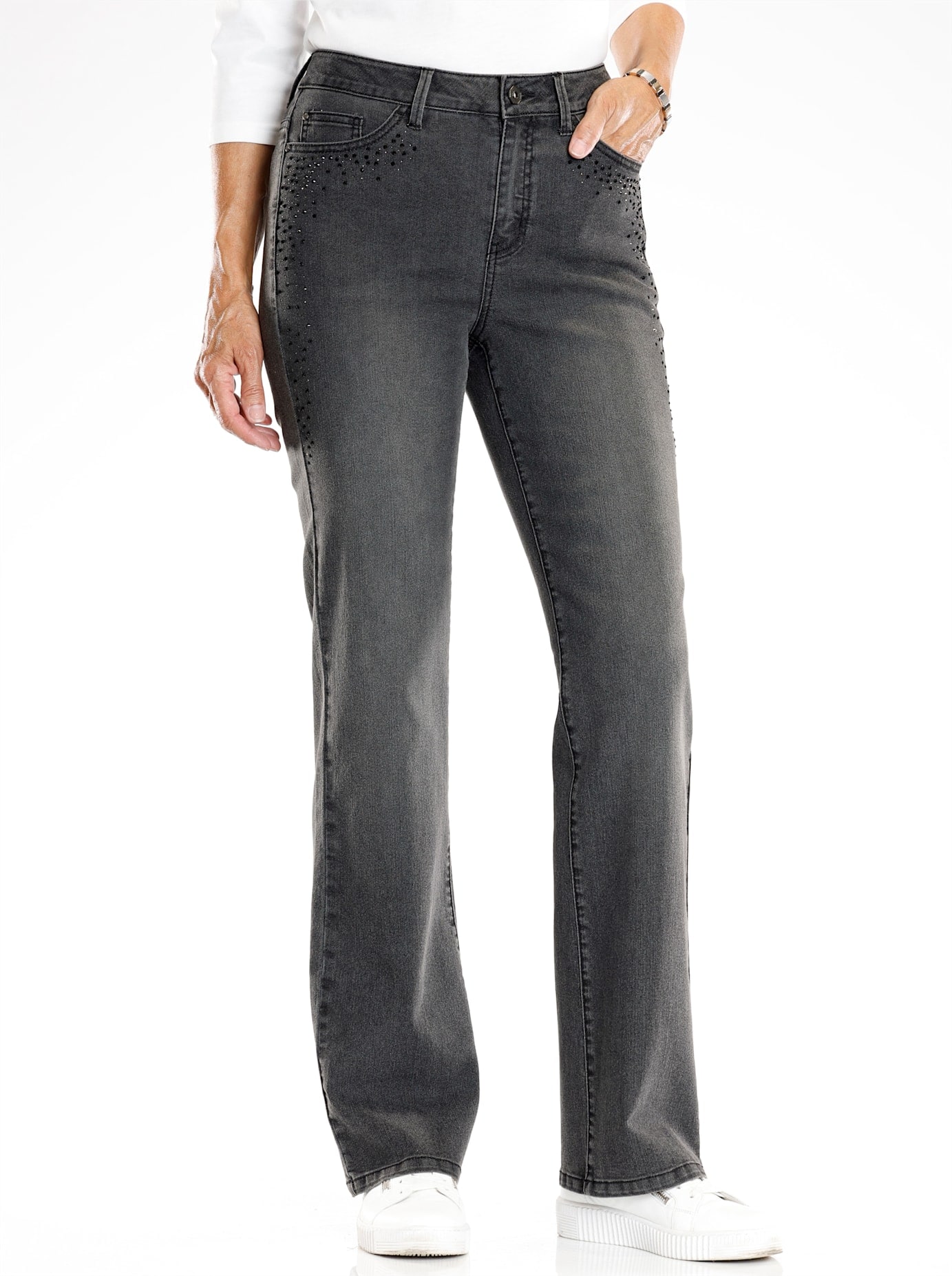 Inspirationen 5-Pocket-Jeans 1 Stk. tlg. günstig online kaufen