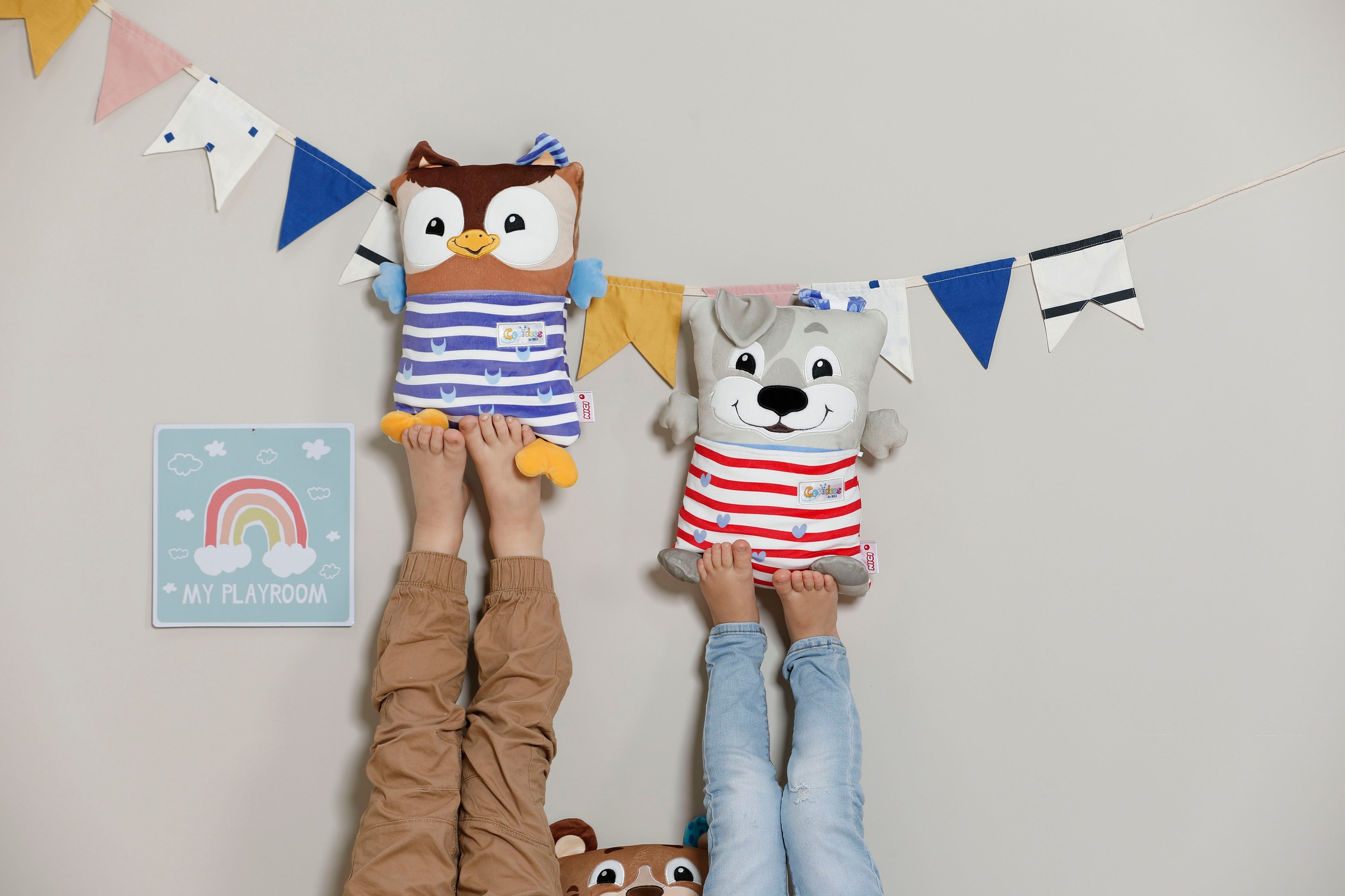 Nici Kuscheltier »Cosidoos, Hund mit Wendefunktion 30x20 cm«, enthält recyceltes Material (Global Recycled Standard)