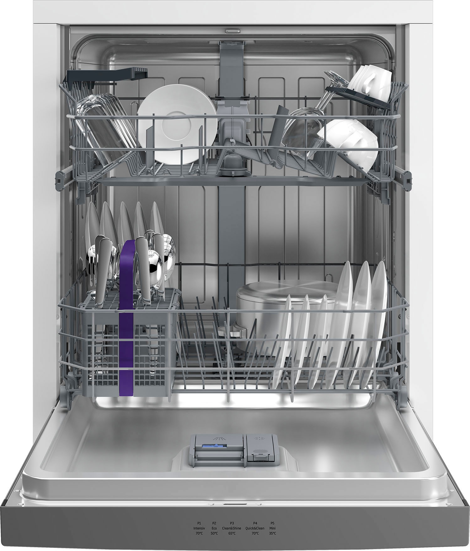 BEKO Unterbaugeschirrspüler »BDUO55420X«, 14 Maßgedecke