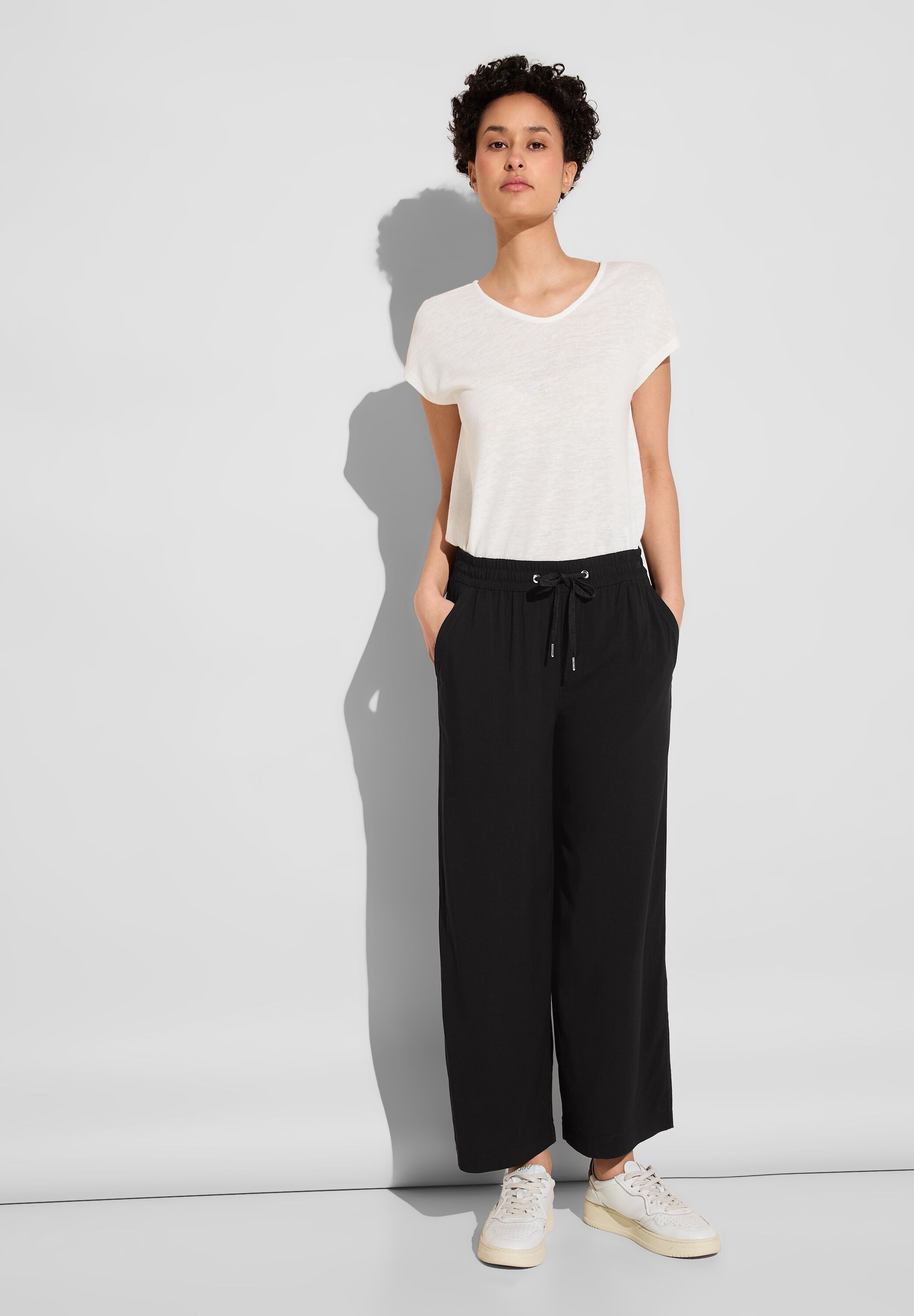 Thumbnail - STREET ONE Culotte, Elastikbund mit Tunnelzug