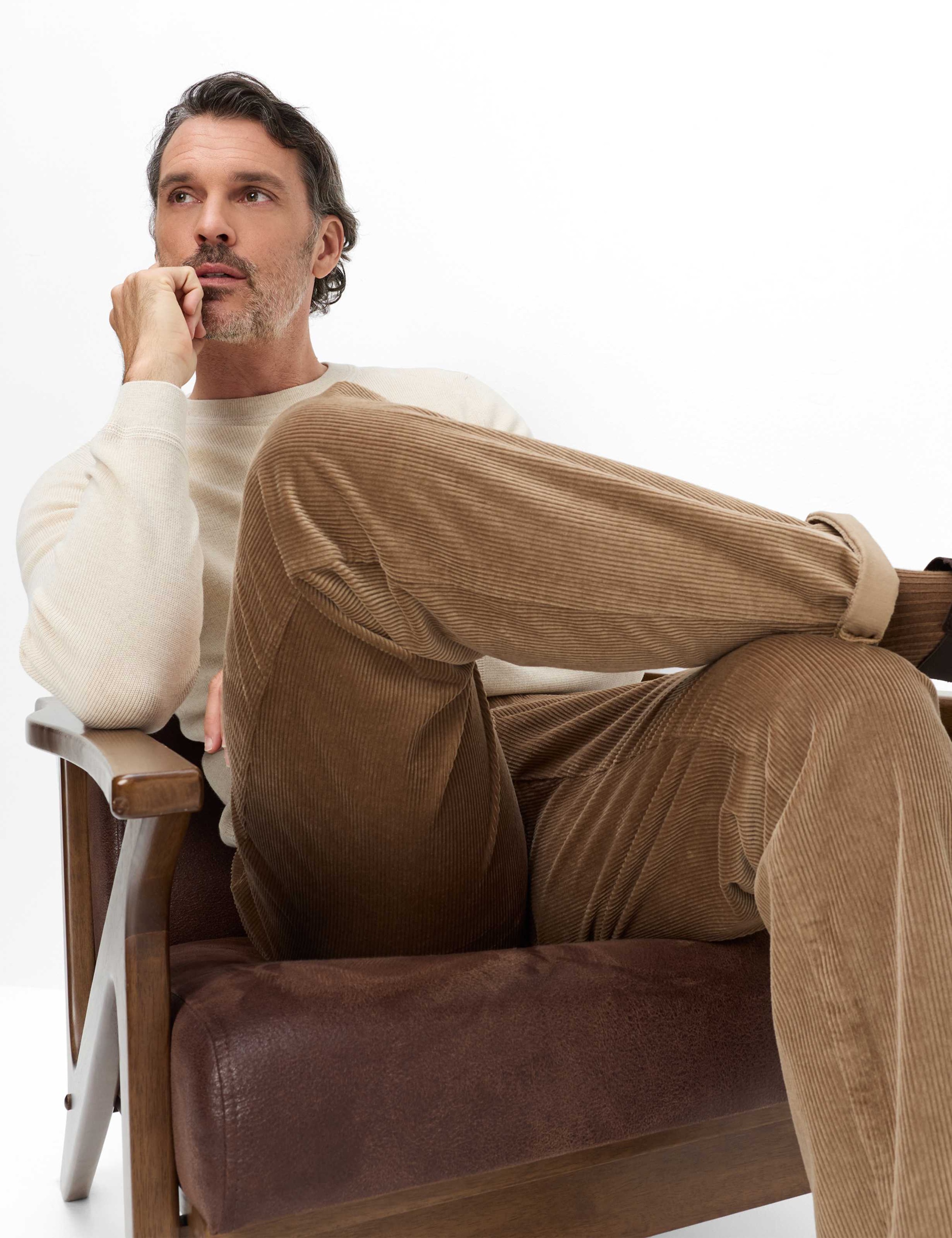 EUREX by BRAX Chinohose »Style THILO«  Cord: Flatfronthose im Regular Fit