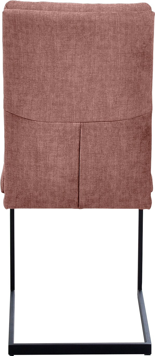 K+W Komfort & Wohnen Freischwinger () stabiles Hochkantrohr, Untergestell in Edelstahloptik oder schwarz