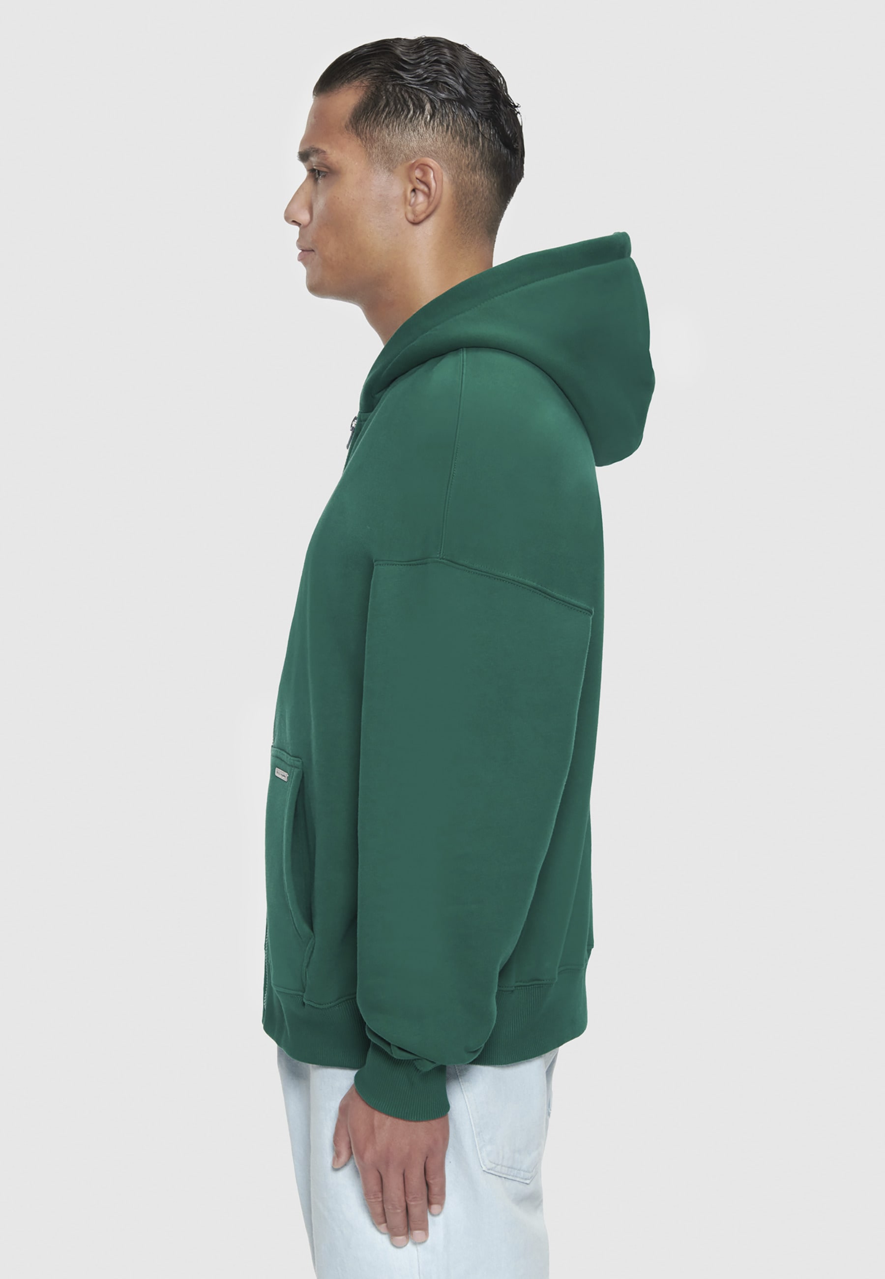 Dropsize Sweatjacke »Dropsize Herren Bazix Republiq Super Heavy Rib Zipper«