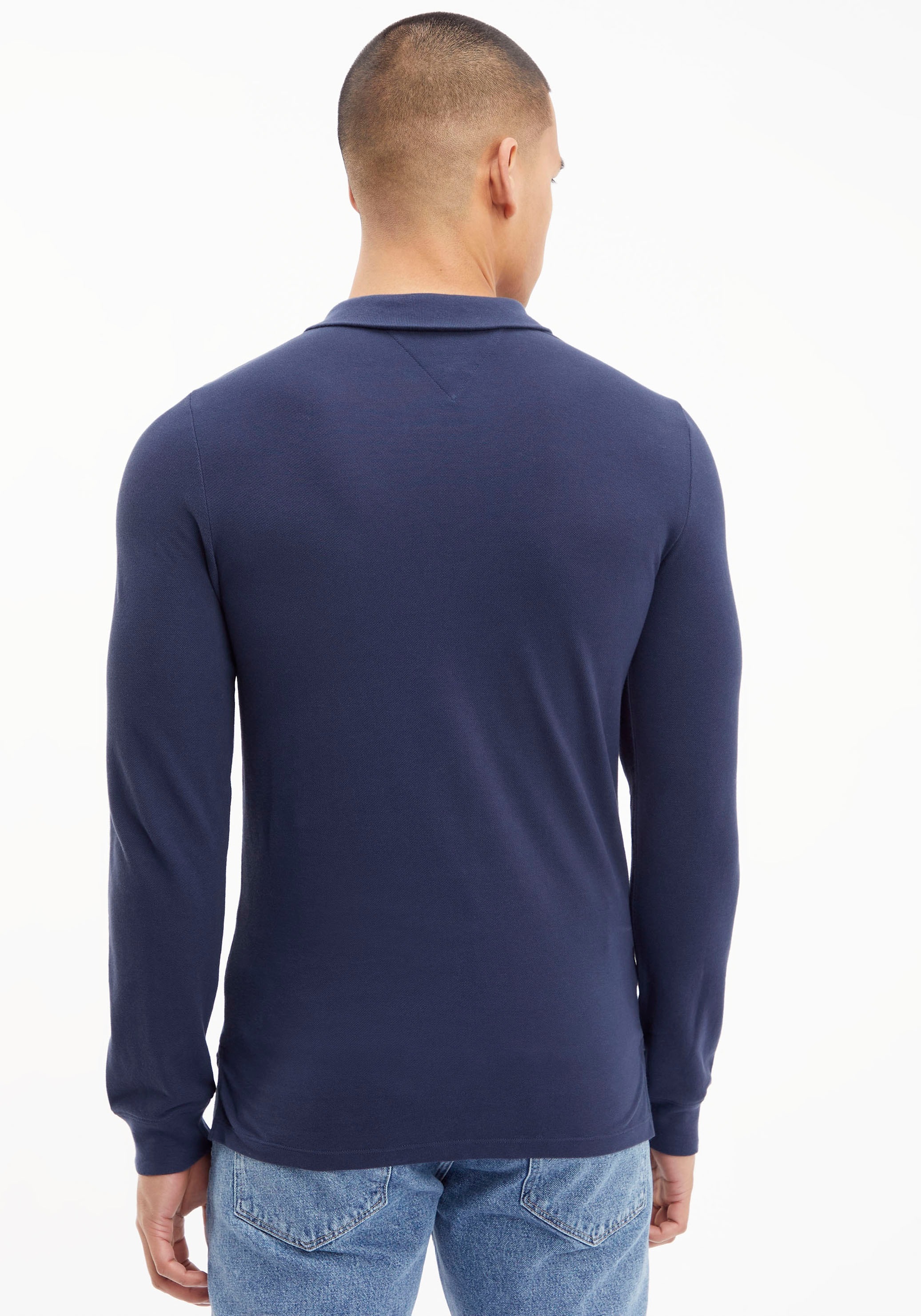 Tommy Jeans Langarm-Poloshirt "TJM SLIM SOLID LS POLO" günstig online kaufen