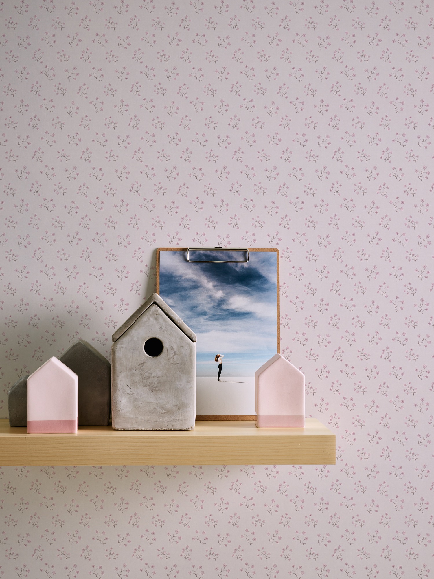 A.S. Création Vliestapete »Florale Landhaustapete«, matt-gemustert-neutral, Blümchen-Tapete Zierlich Tapeten Wohnzimmer Schlafzimmer Küche Design