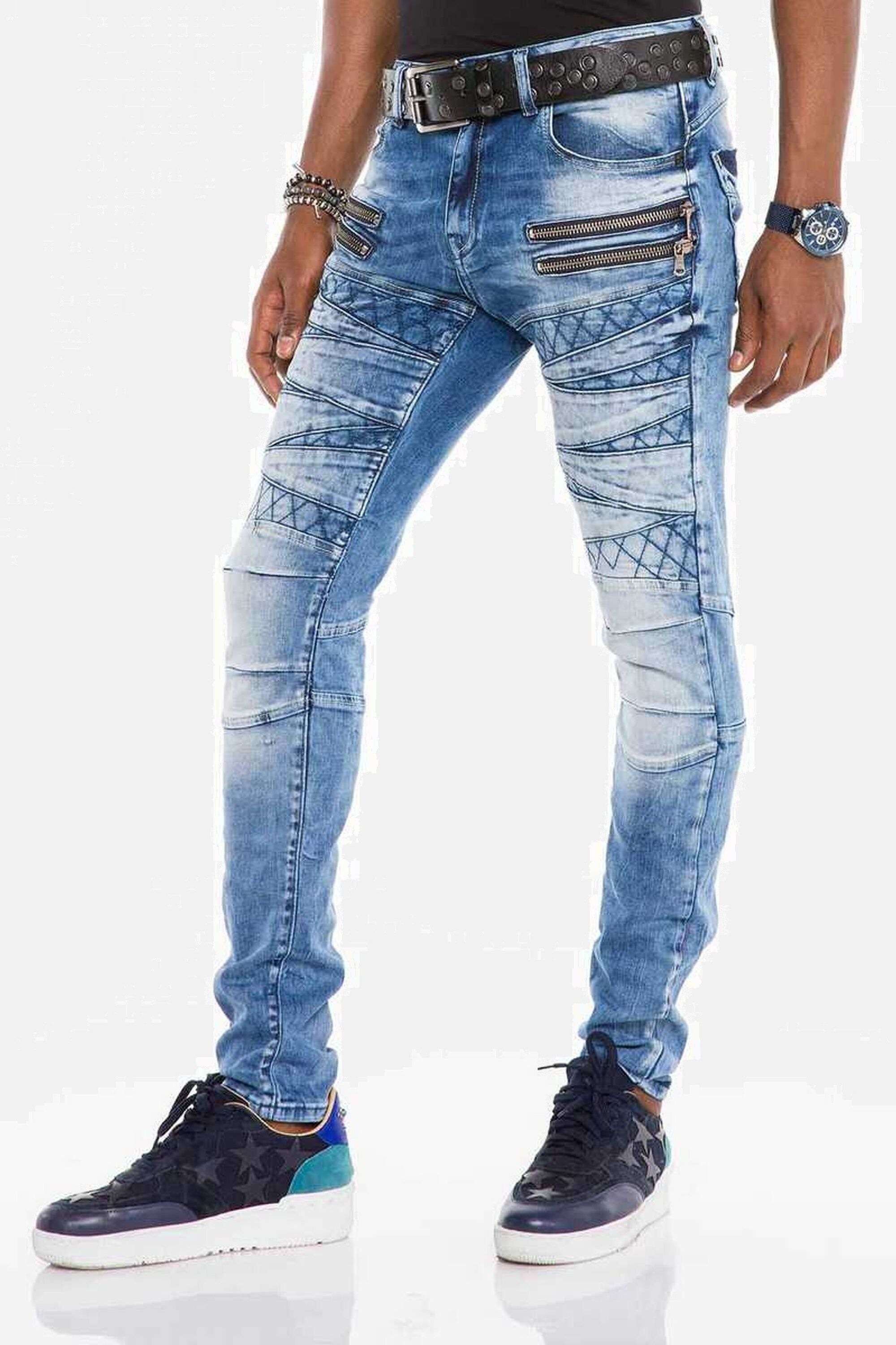 Cipo & Baxx Slim-fit-Jeans »Jeans«, im stylischen Look in Slim Fit, CD-505