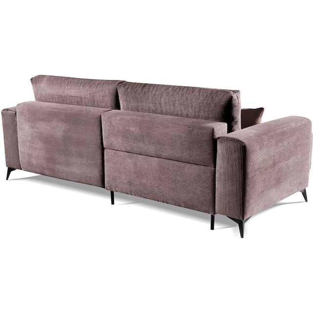 WERK2 Ecksofa »Scandic«, Moderne Eckcouch in Cord, Sofa mit Schlaffunktion &  Bettkasten | BAUR