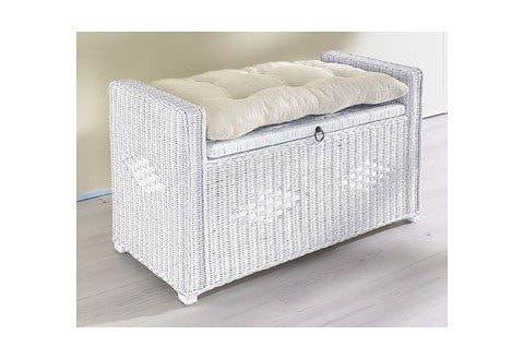 Home affaire "Schönerempfang" Rattan-Bank, OTTOs Choice, Belastbar bis max. 80 Kg, mit Stauraum