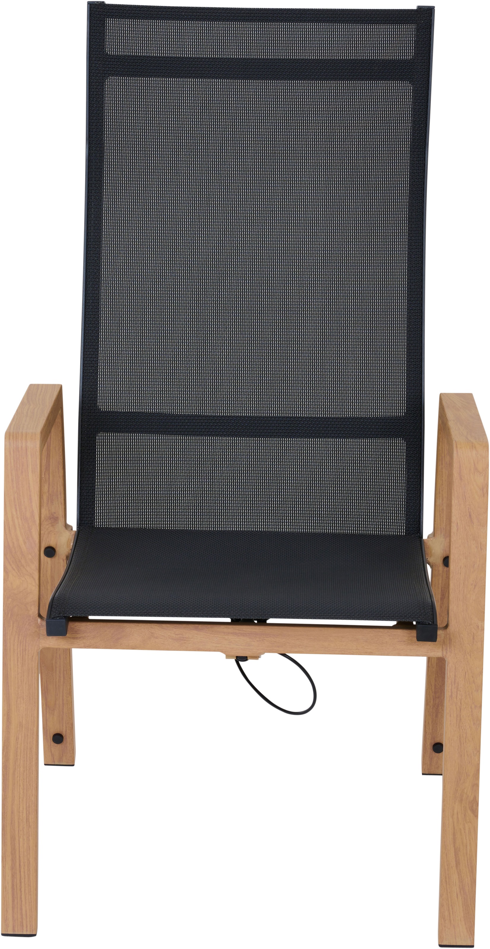 Siena Garden Gartensessel »CATANIA Move Sessel« Aluminiumgestell in teaklook, Ranotex® Bezug