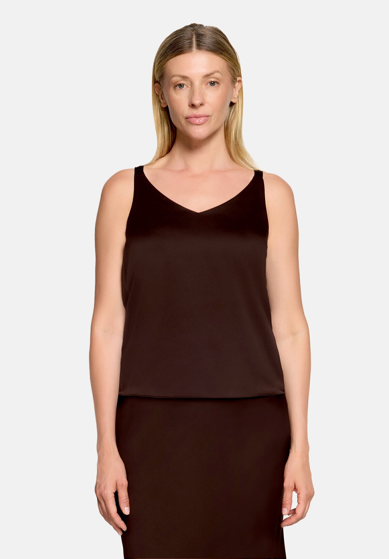 Vera Mont Satinbluse »Damen mit V-Ausschnitt«
