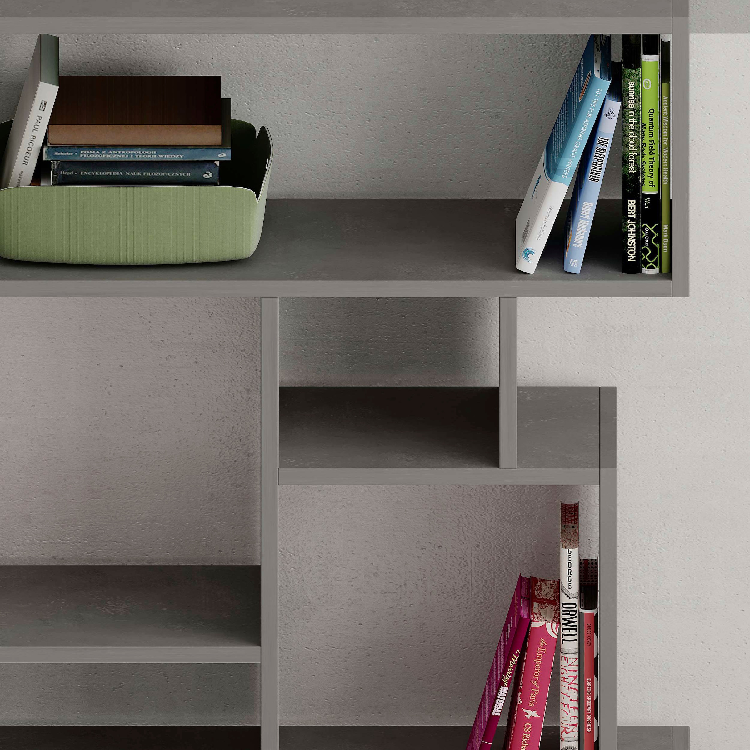 Decortie Bücherregal »Karmato Bücherregal«, (Packung), Leichte Montage, Lagerung, Platzsparend