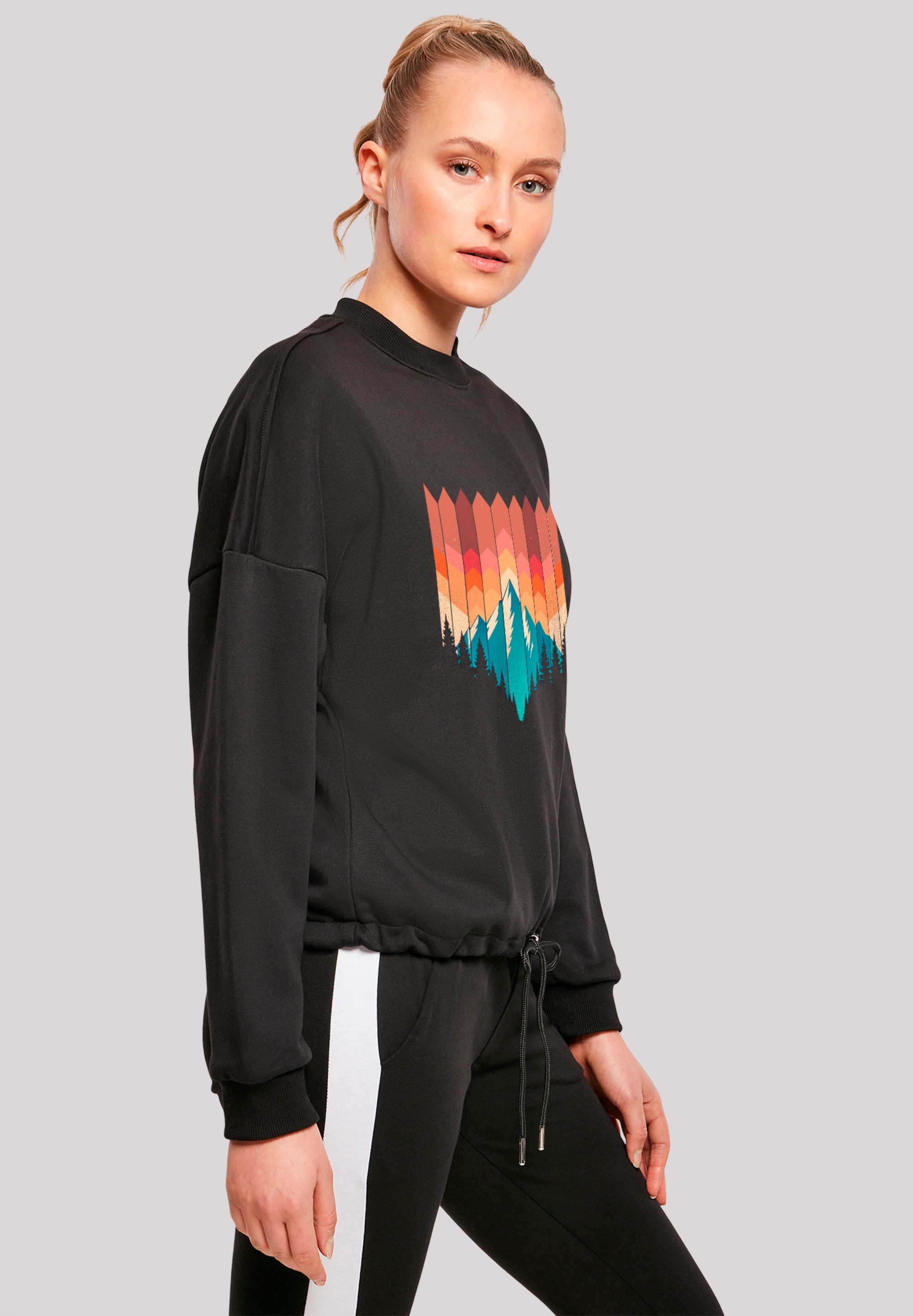 F4NT4STIC Sweatshirt »Berg Sonnenuntergang Geometrisch«, Premium Qualität