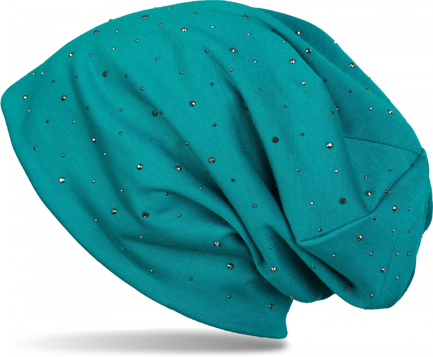 styleBREAKER Beanie "Beanie mit Strass Nieten Applikation" 1 Stk.