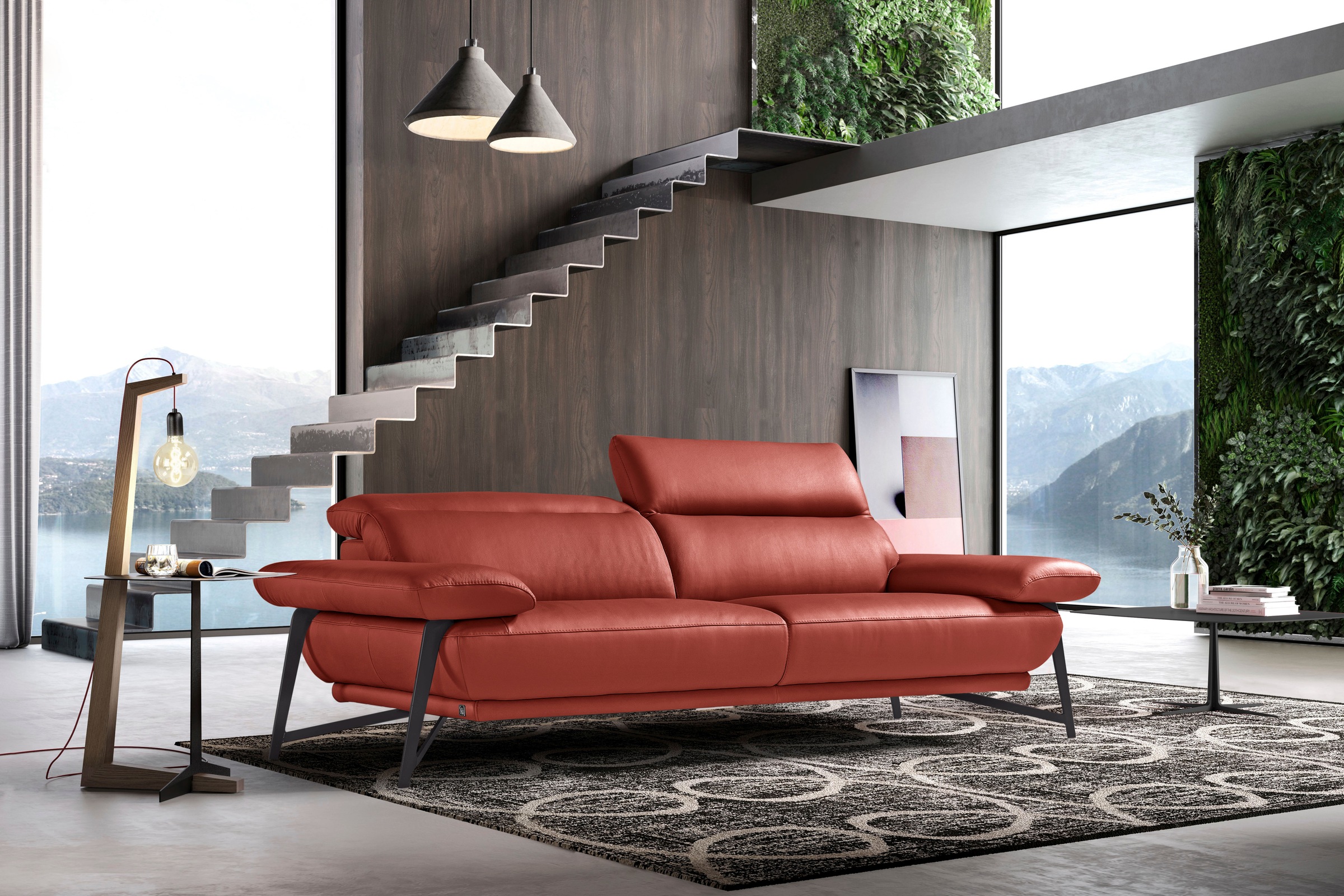 Egoitaliano Sofa "Anais, Design mit hohem Sitzkomfort, Fußfarbe schattengra günstig online kaufen