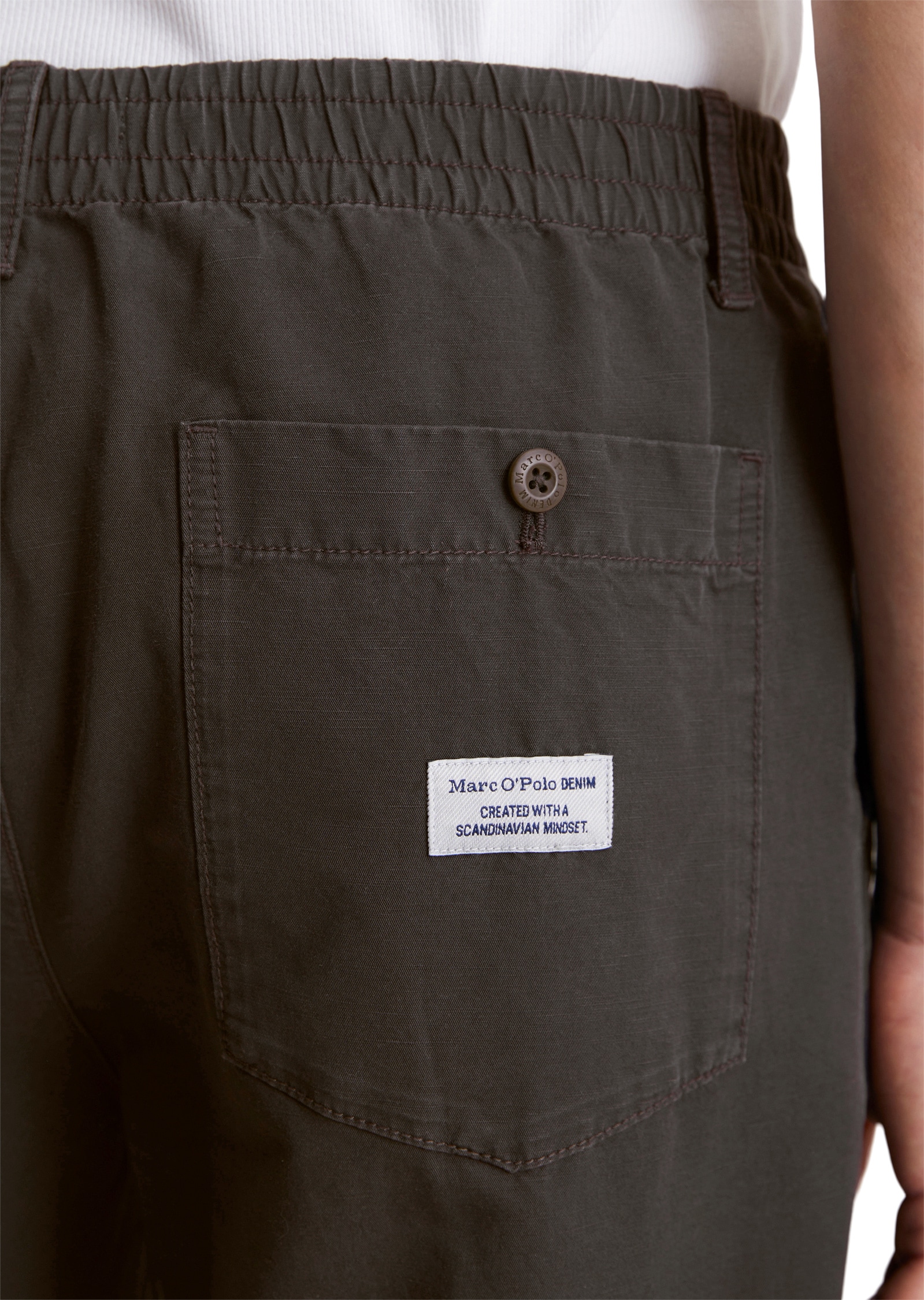 Marc O'Polo DENIM Chinohose »aus Bio-Baumwolle und Leinen«