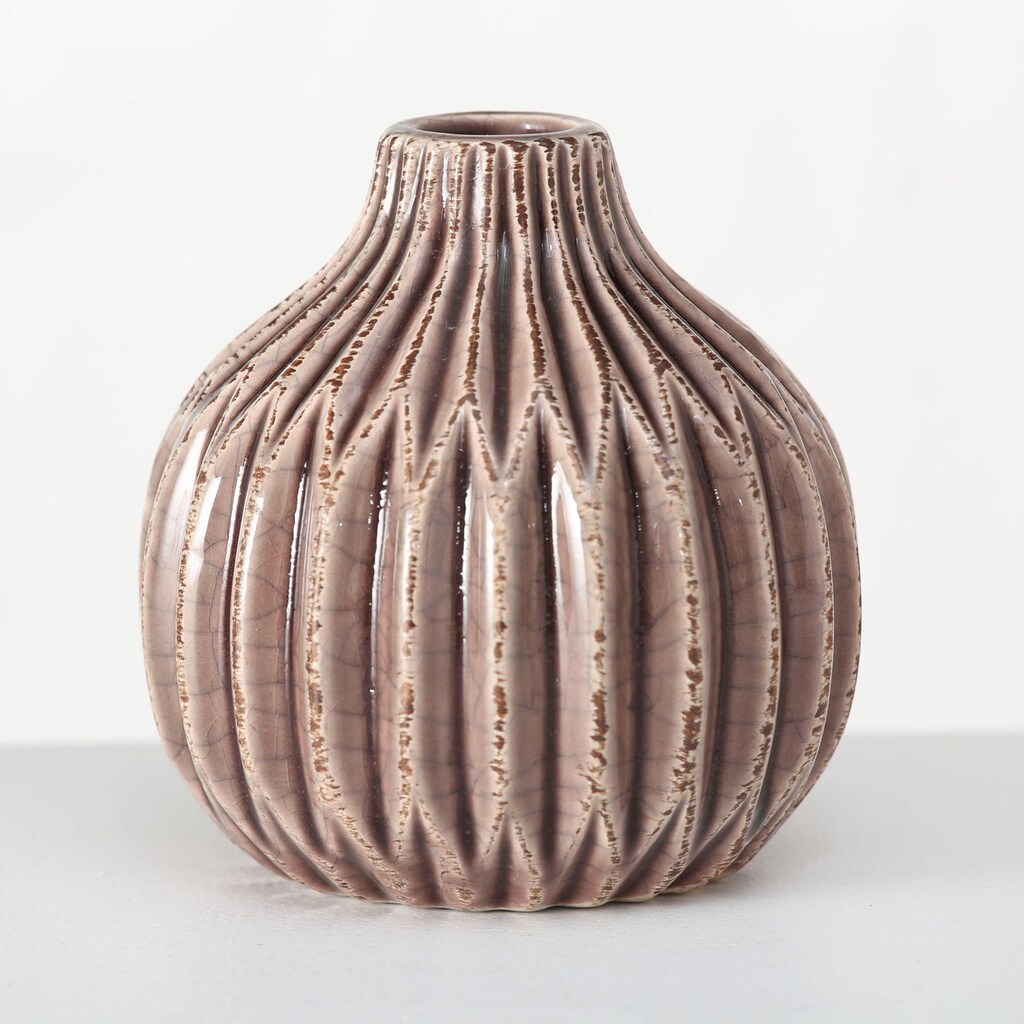 BOLTZE Kugelvase »Lenja«, (Set, 3 St.), aus Keramik