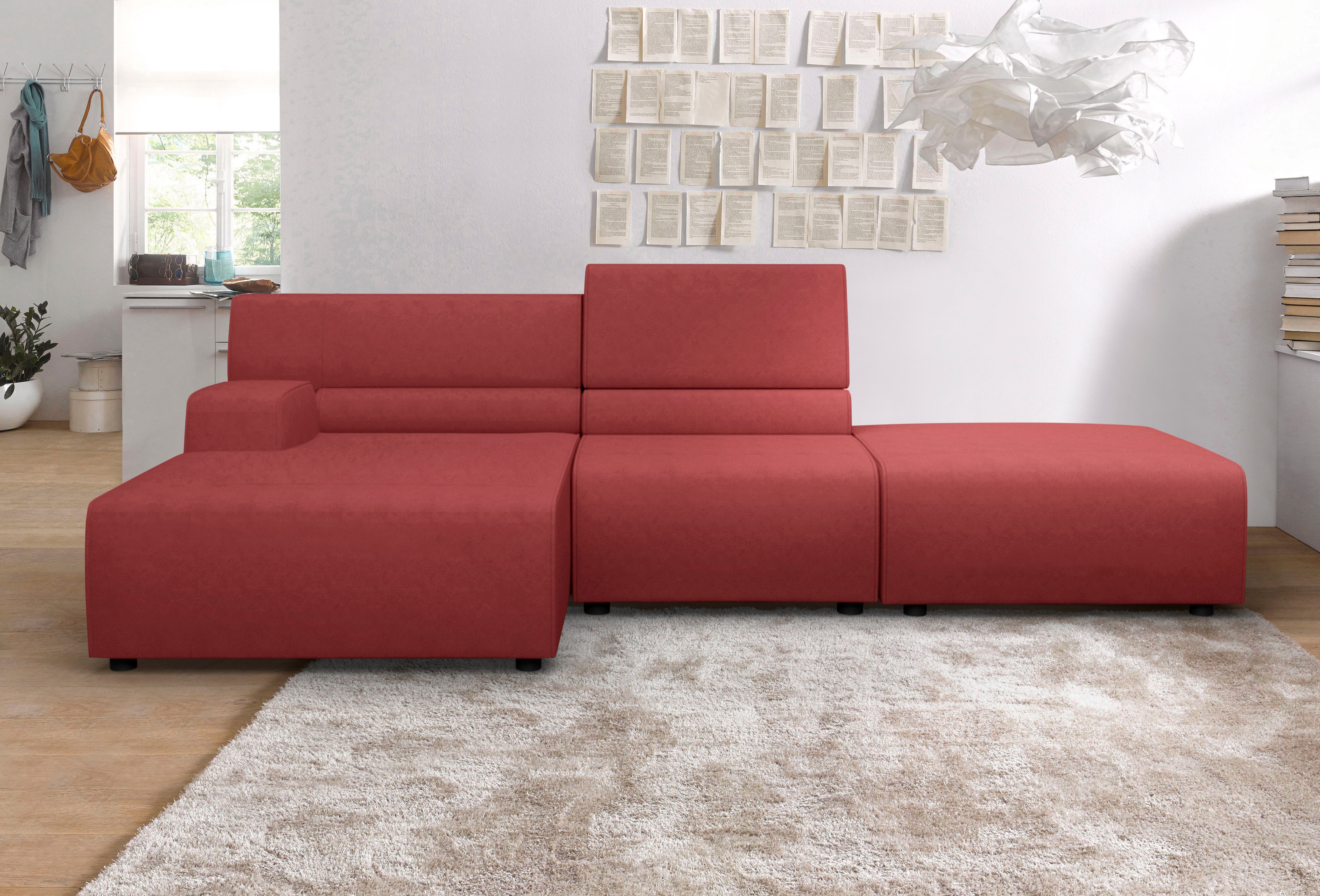 Egoitaliano Ecksofa "Babouche, Designsofa mit außergewöhnlichem Sitzkomfort zum Wohlfühlen"