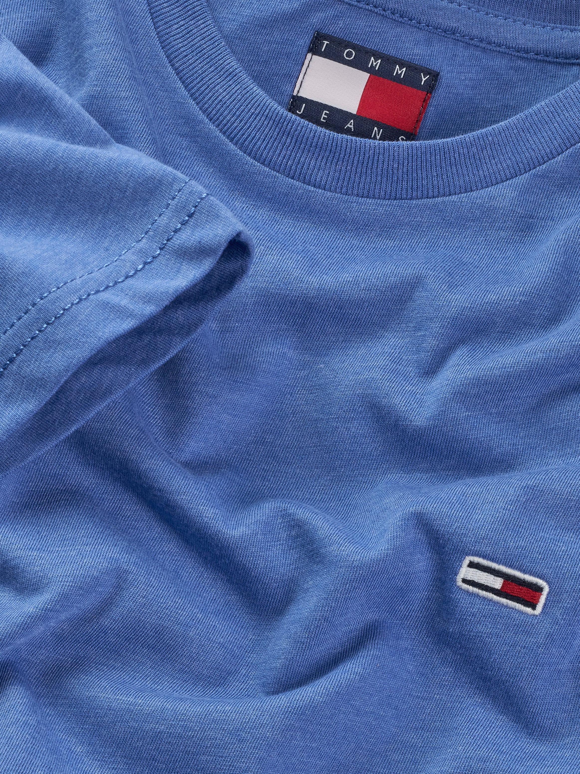 Tommy Jeans T-Shirt »TJM XSLIM JASPE HTR TEE EXT«, Mit Rundhalsausschnitt