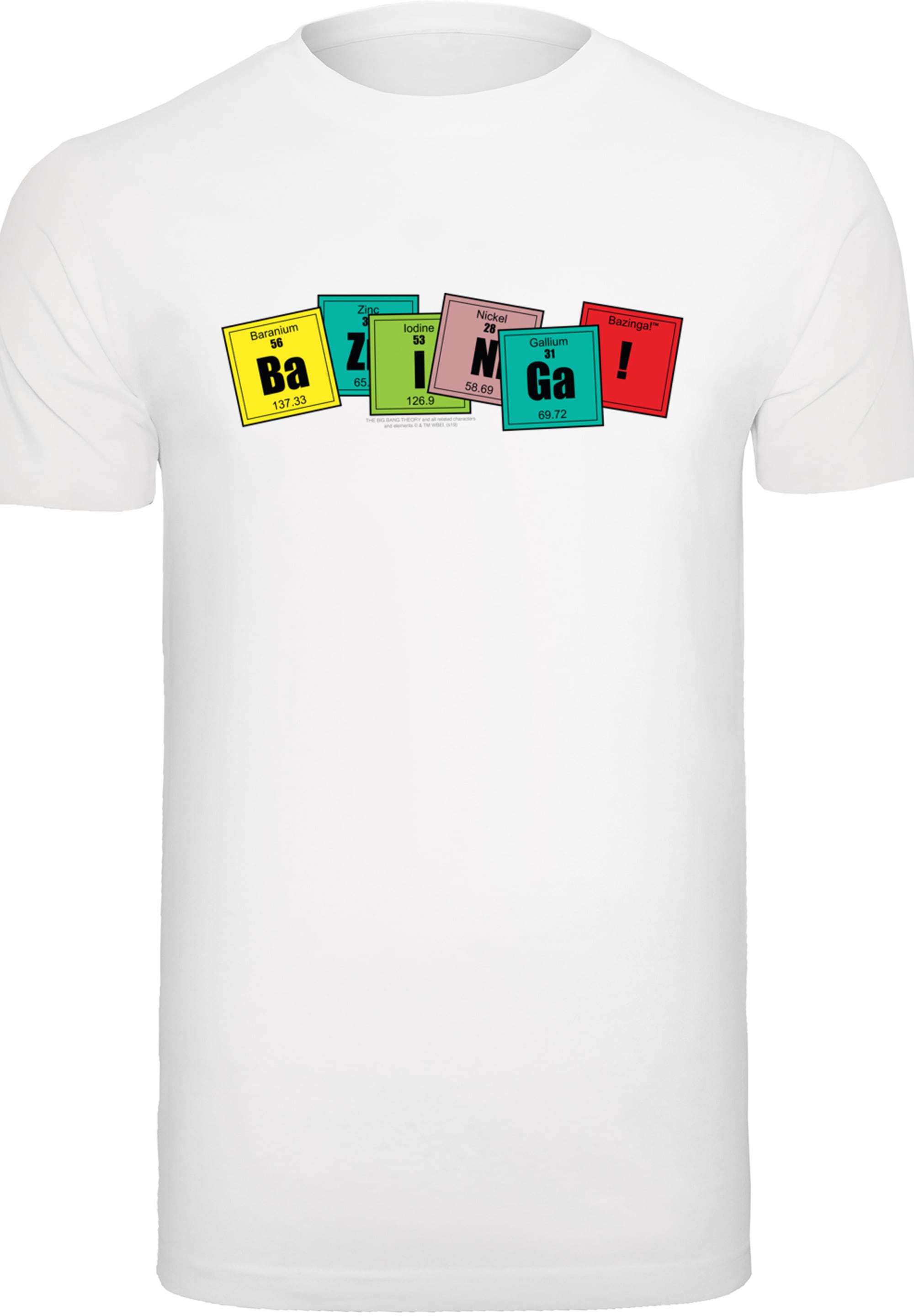 F4NT4STIC T-Shirt »Big Bang Theory Bazinga«, Herren,Premium Merch,Regular-Fit,Basic,Bedruckt