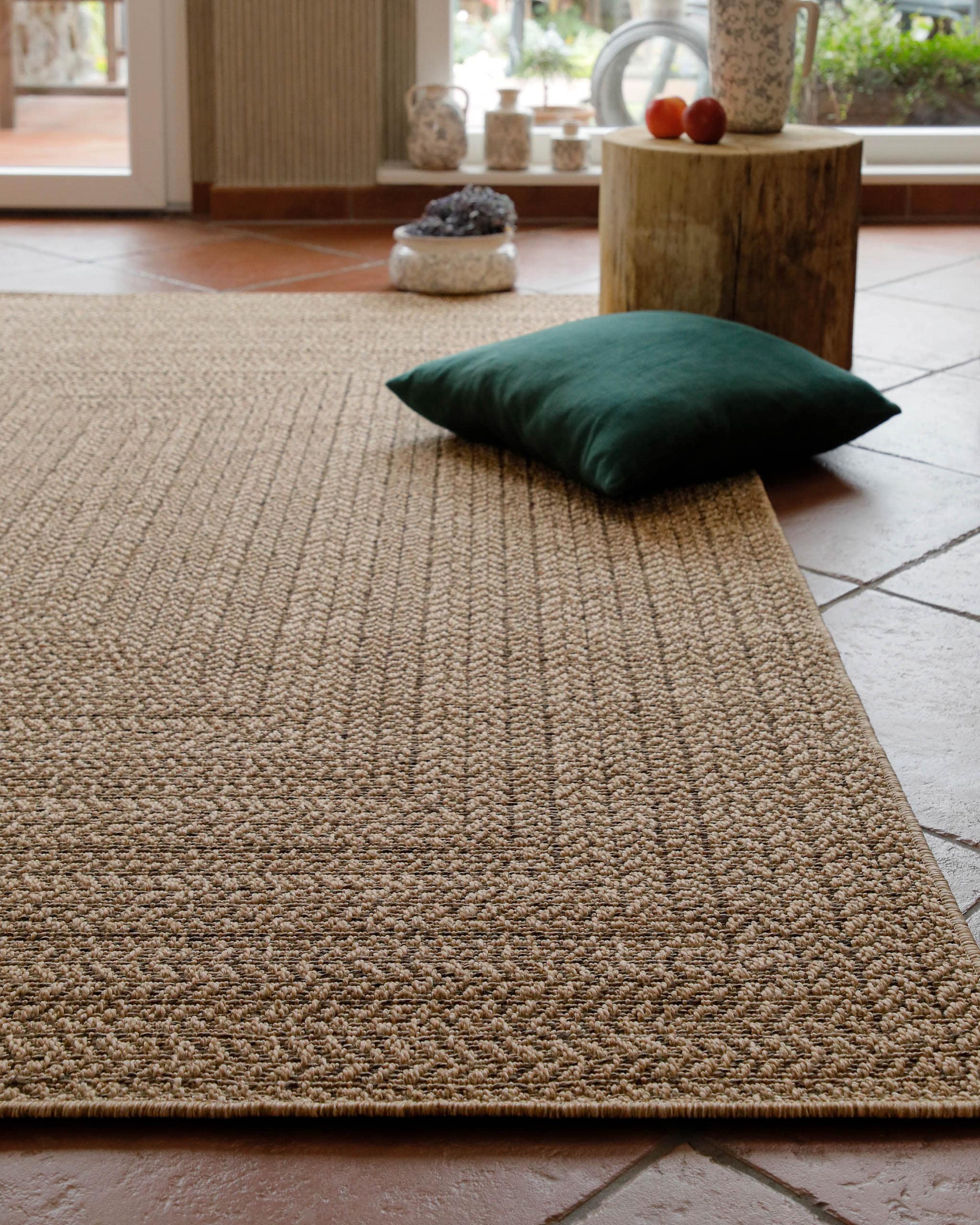 Wecon home Teppich "Layo" rechteckig 6 mm Höhe Flachgewebe, wetterfest, geo günstig online kaufen