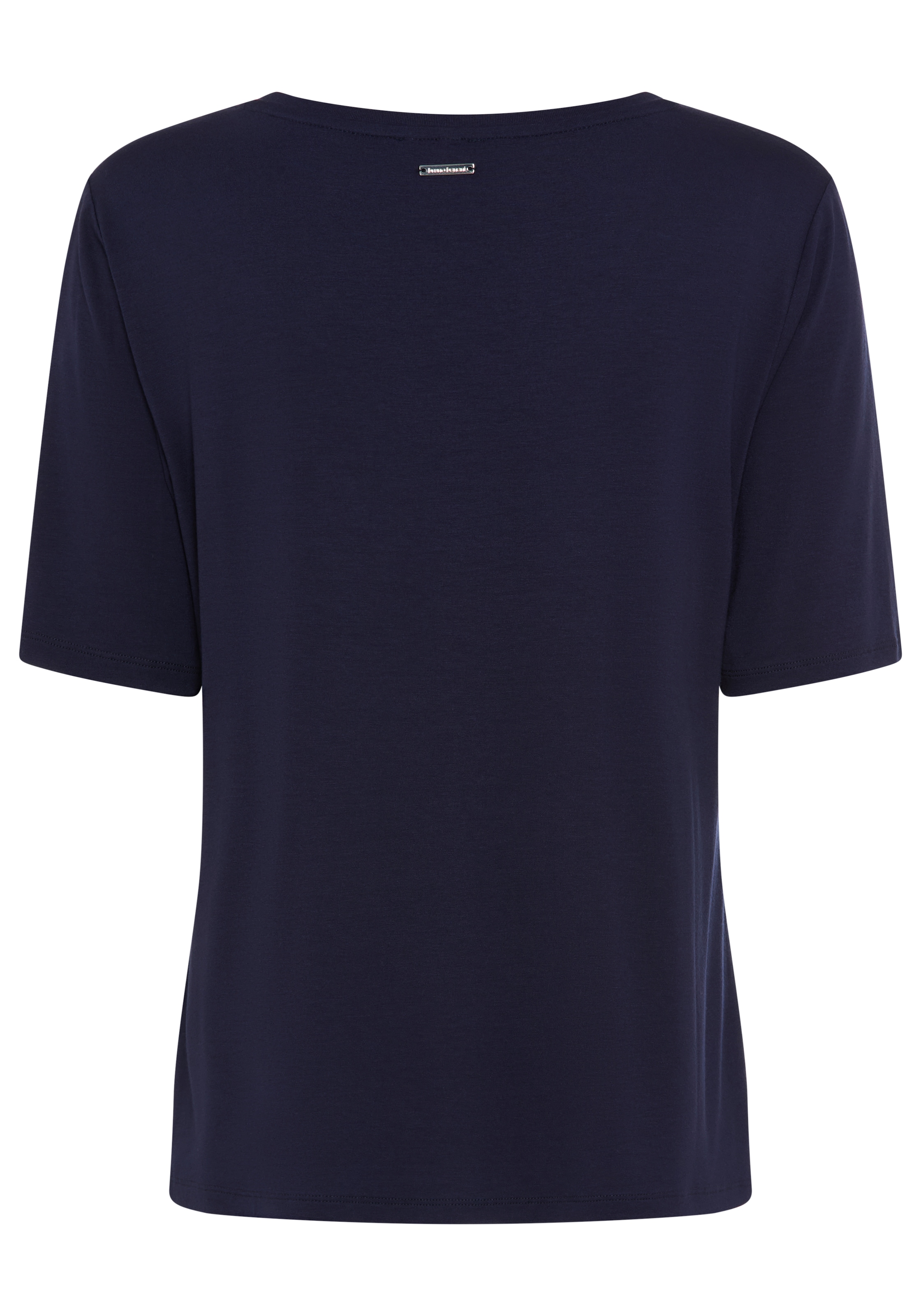 Bruno Banani T-Shirt mit tiefem V-Ausschnitt, Brusttasche und Reißverschluss-Detail