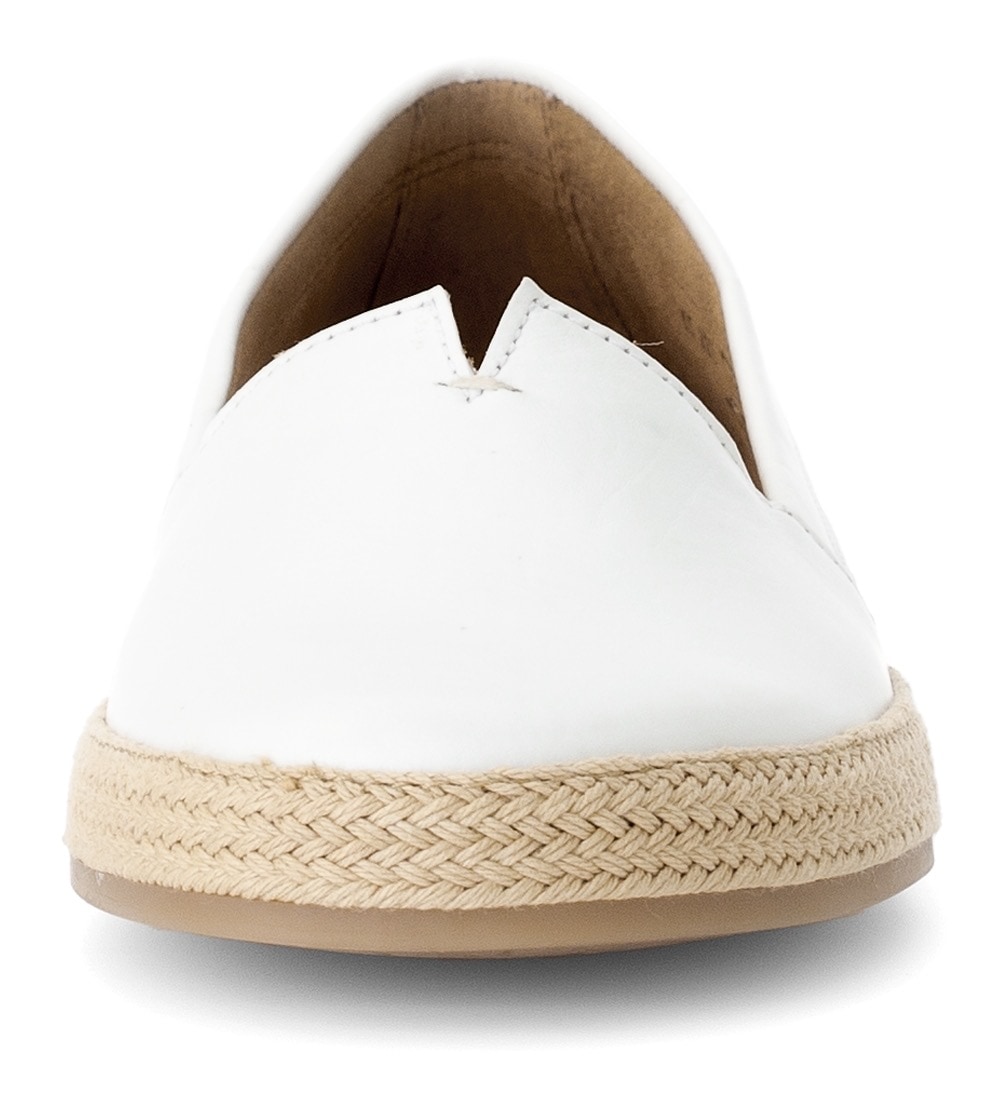 Gabor Slipper, Schlupfschuh, Bequemschuh, Flats mit jutebezogenem Plateau