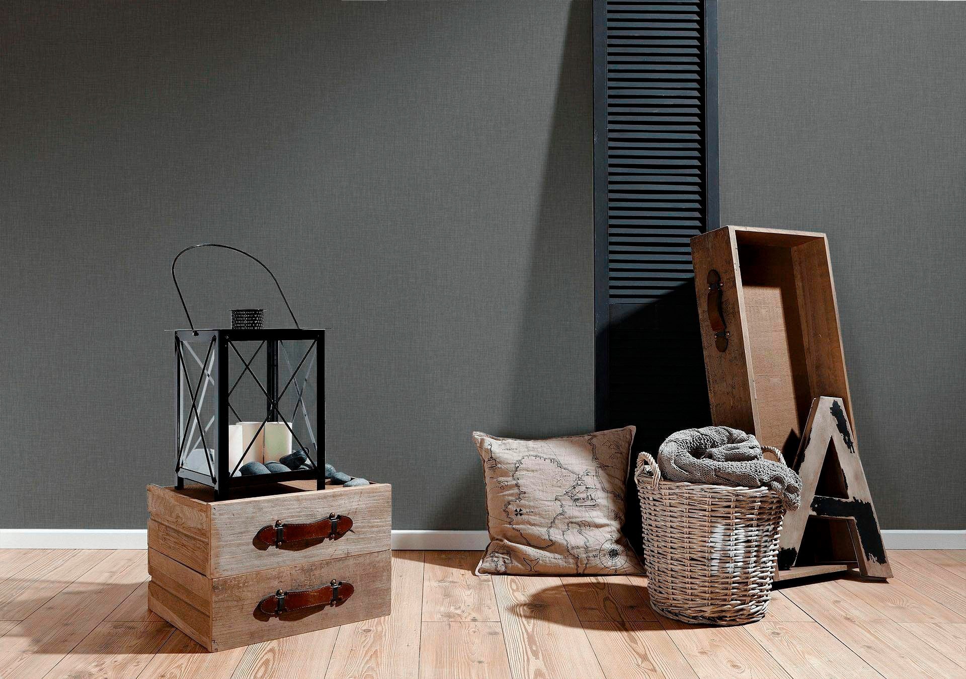 living walls Vliestapete »Metropolitan Stories« einfarbig | uni | unifarben glatt Uni Tapete einfarbig Tapeten Wohnzimmer Schlafzimmer Küche modern Büro