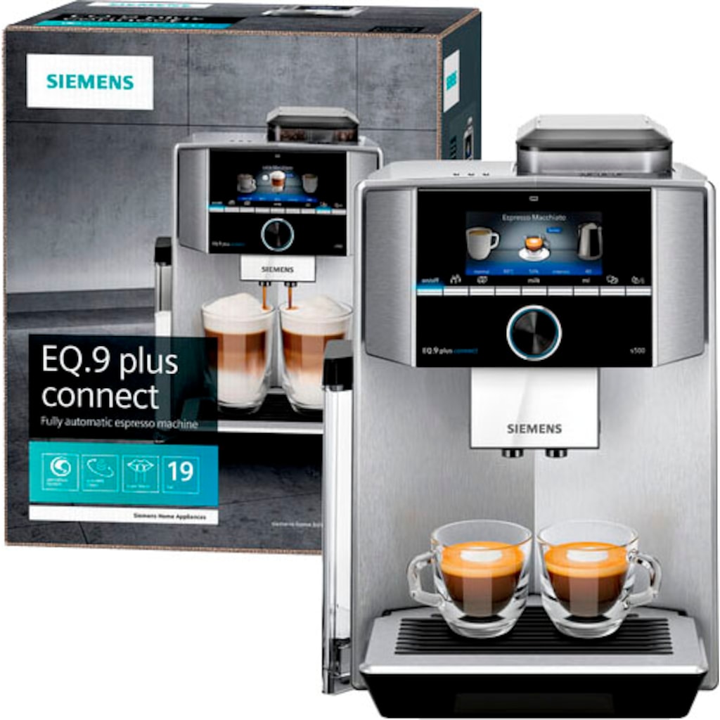 SIEMENS Kaffeevollautomat »EQ.9 plus connect s500 TI9558X1DE«