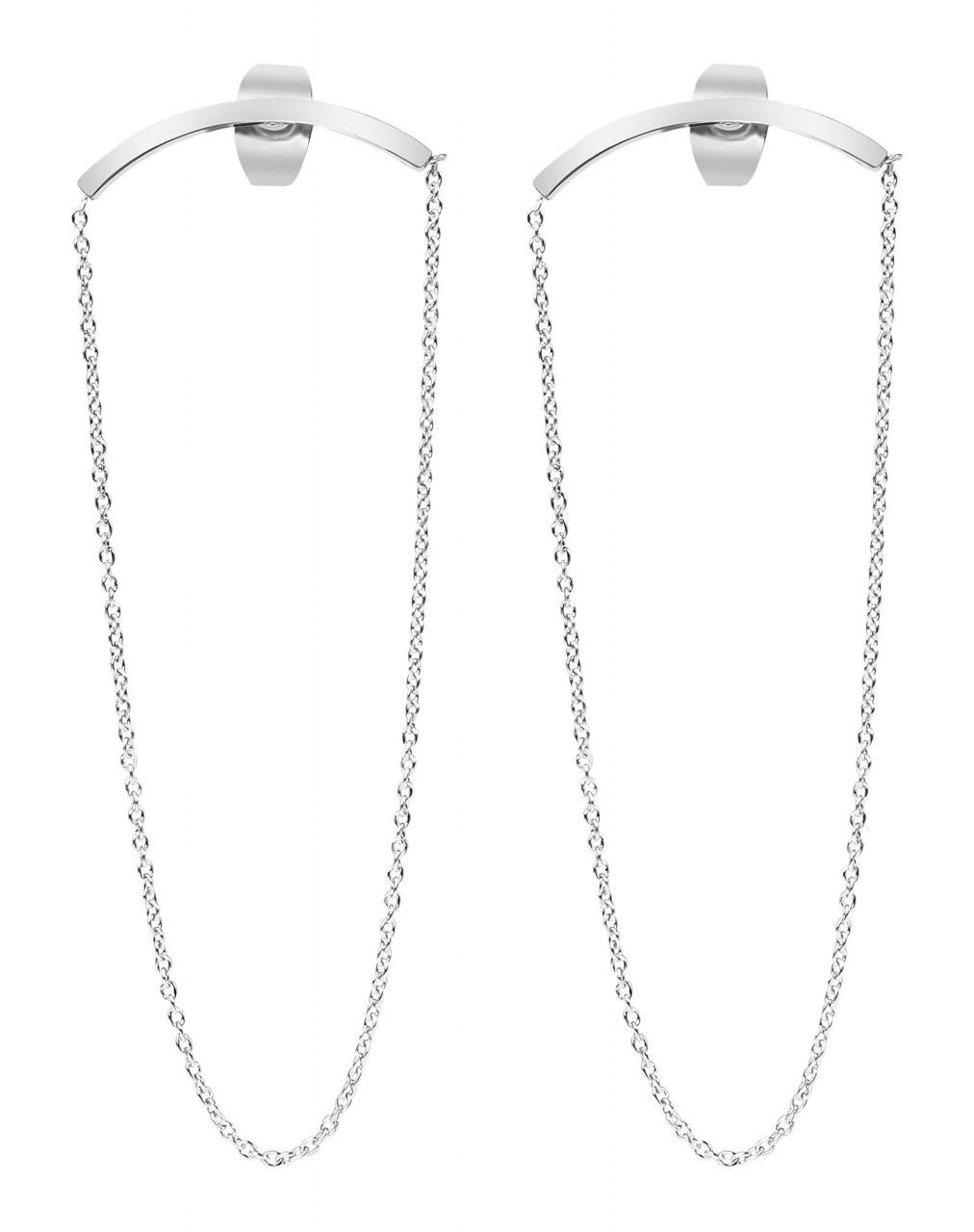 Adelia´s Paar Ohrhänger »Damen Ohrstecker aus poliertem Edelstahl«