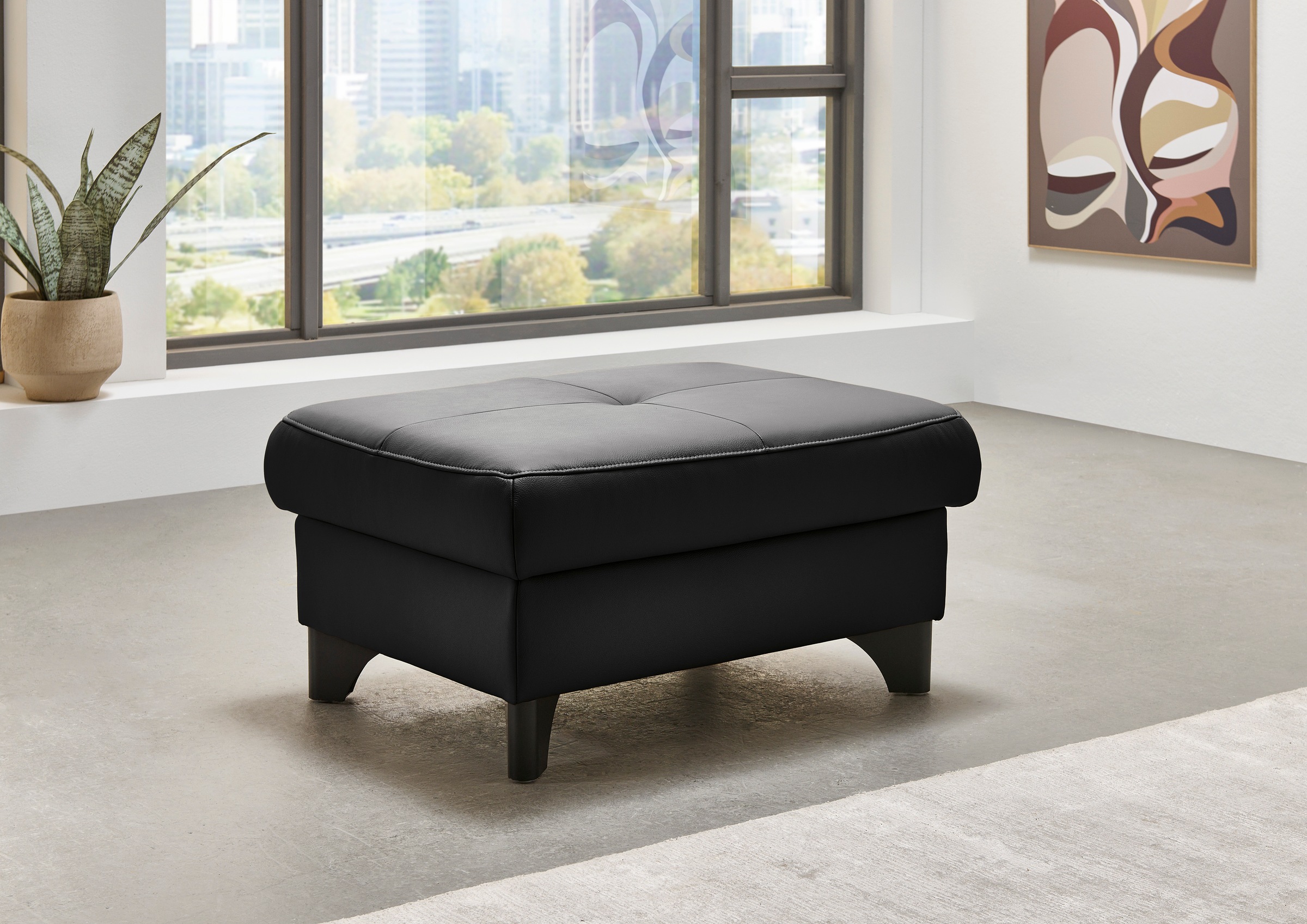 Die PlanBar Hocker »PN-EM23166«, Aufklappbar mit Stauraum, stylische Metallfüße