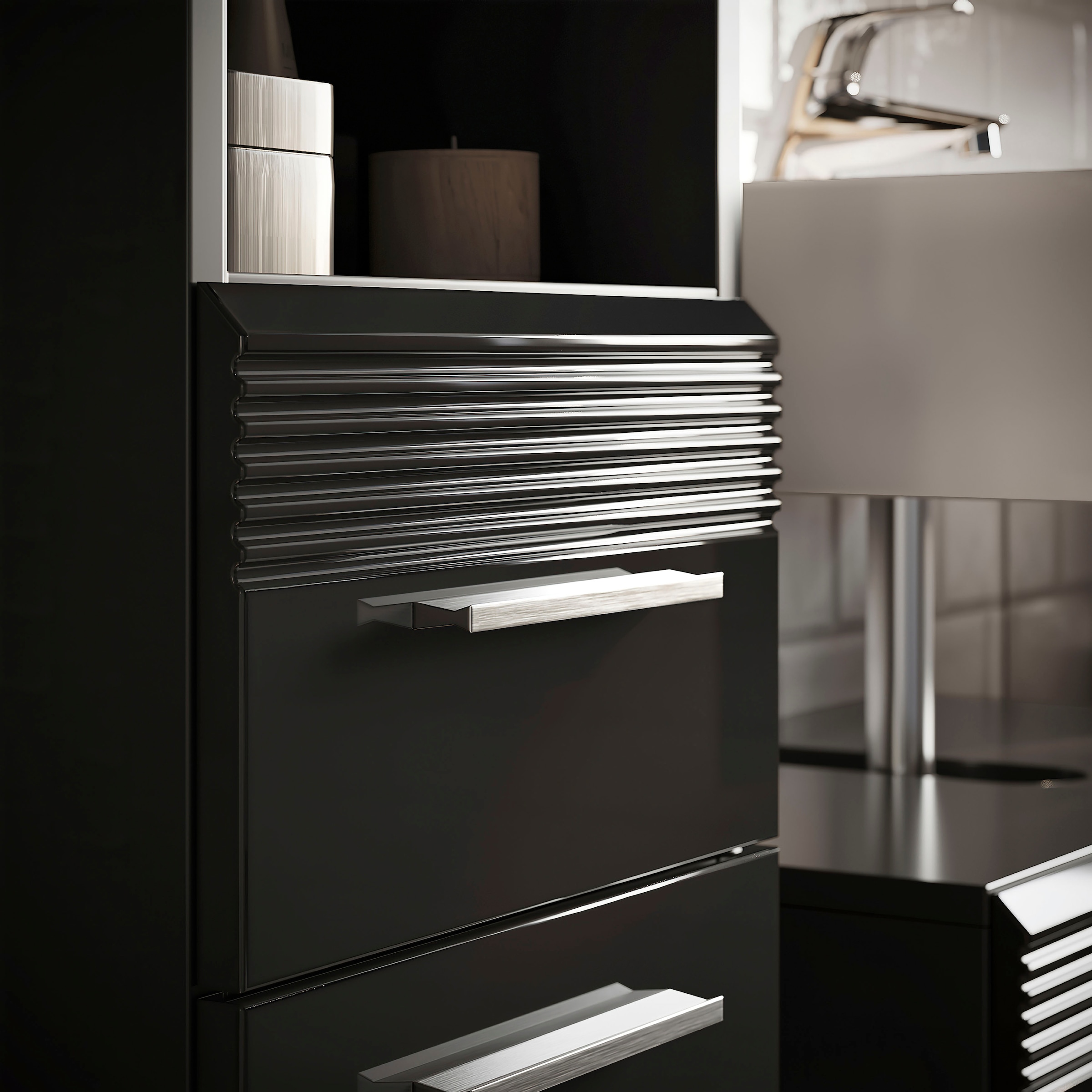 INOSIGN Badmöbel-Set »Malmö, 5 teilig, inklusive LED Beleuchtung, bestehend aus:«, (Set, 5 St.), Badmöbel, 5-tlg