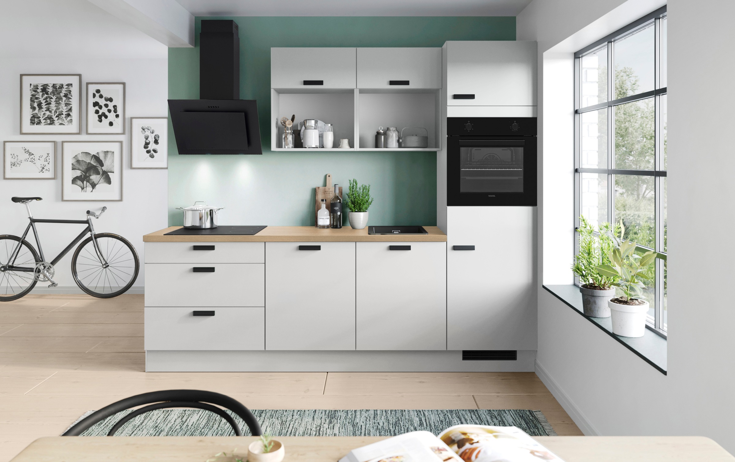 IMPULS KÜCHEN Küchenzeile ""Breslau", Ausrichtung wählbar, Schubkästen mit günstig online kaufen